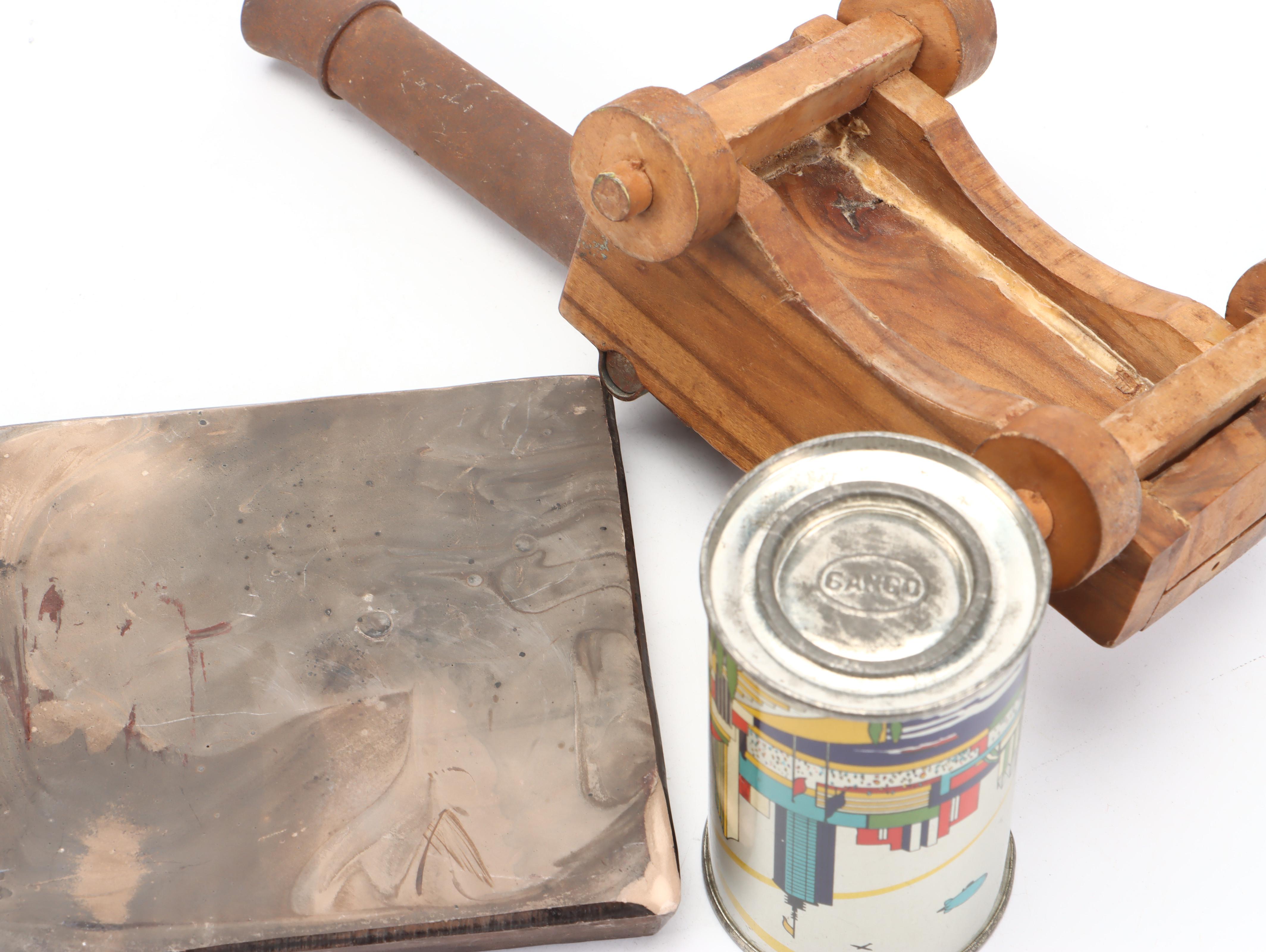 Brass-Handle Khukuri with Japanese Gun Scope and Other Décor