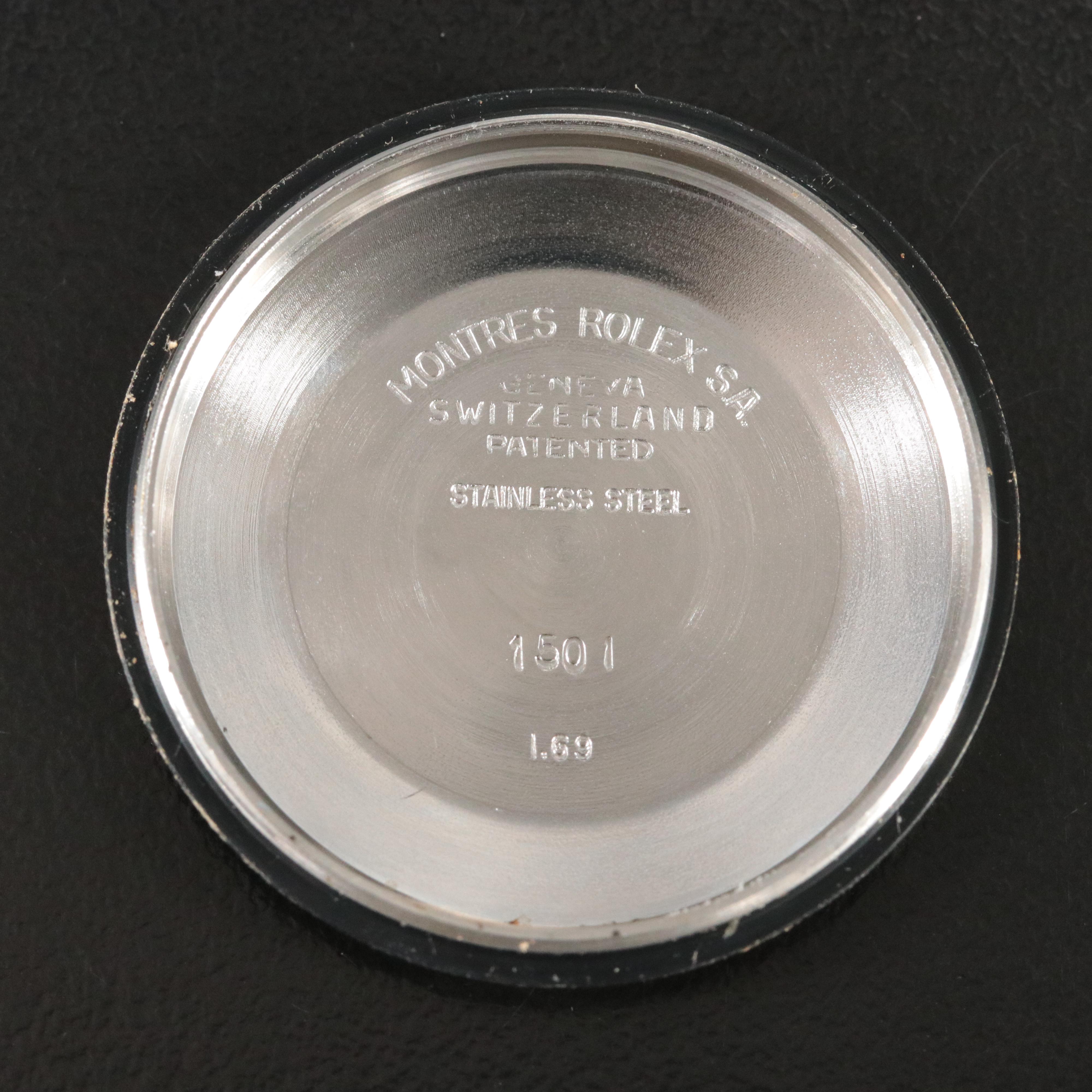 Rolex Oyster Perpetual Date 1501 Grey 34mm Steel Automatic Watch