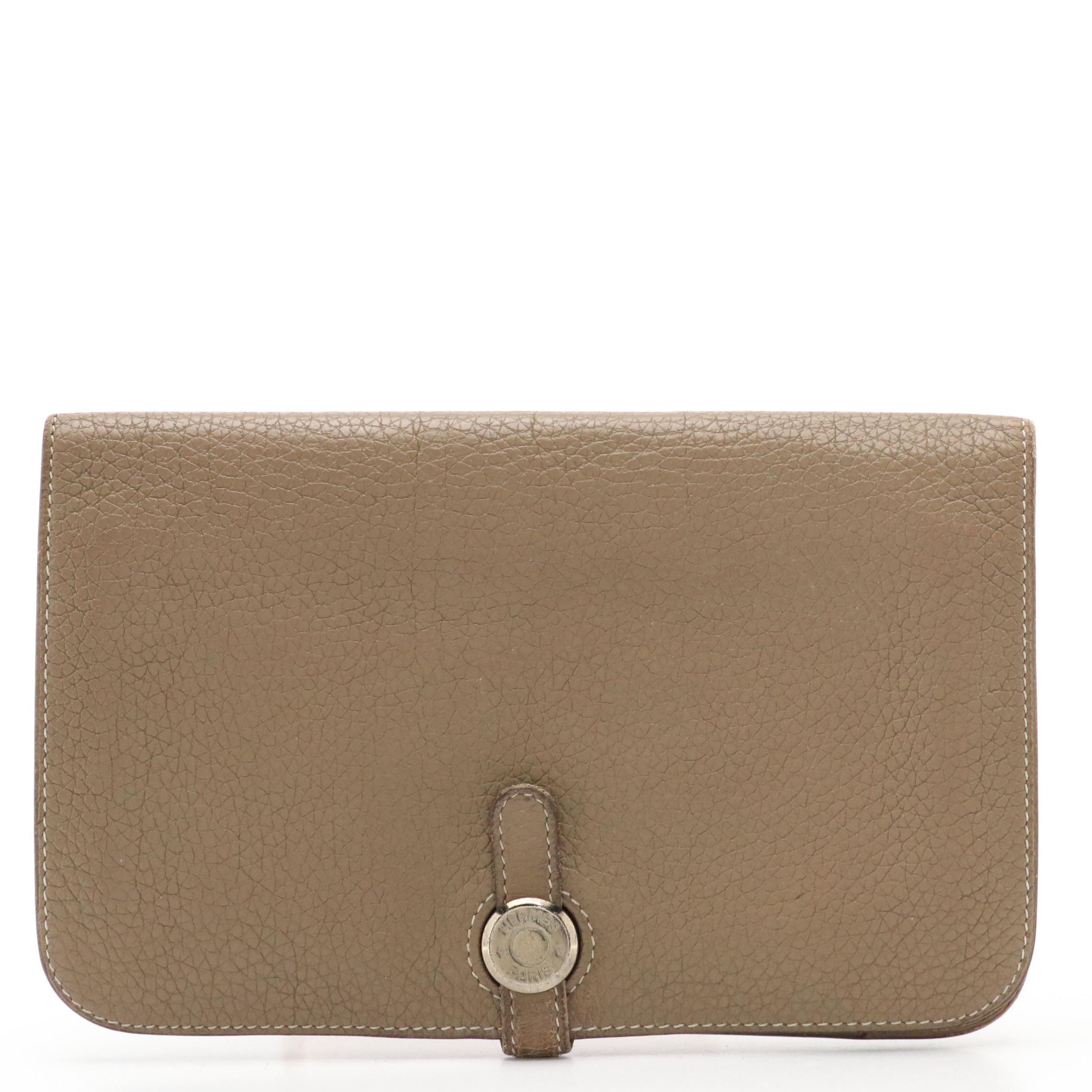 Hermès Dogon Duo Clutch Wallet with Insert in Togo Leather