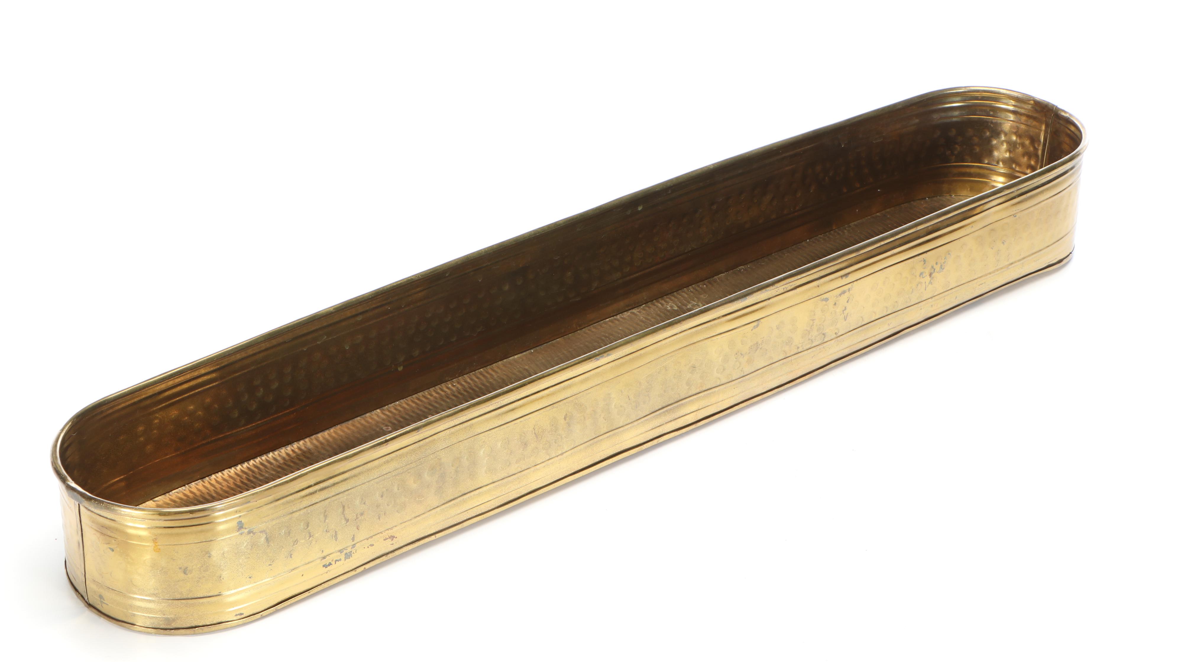 India Exotics, Inc. Oval Brass Planters