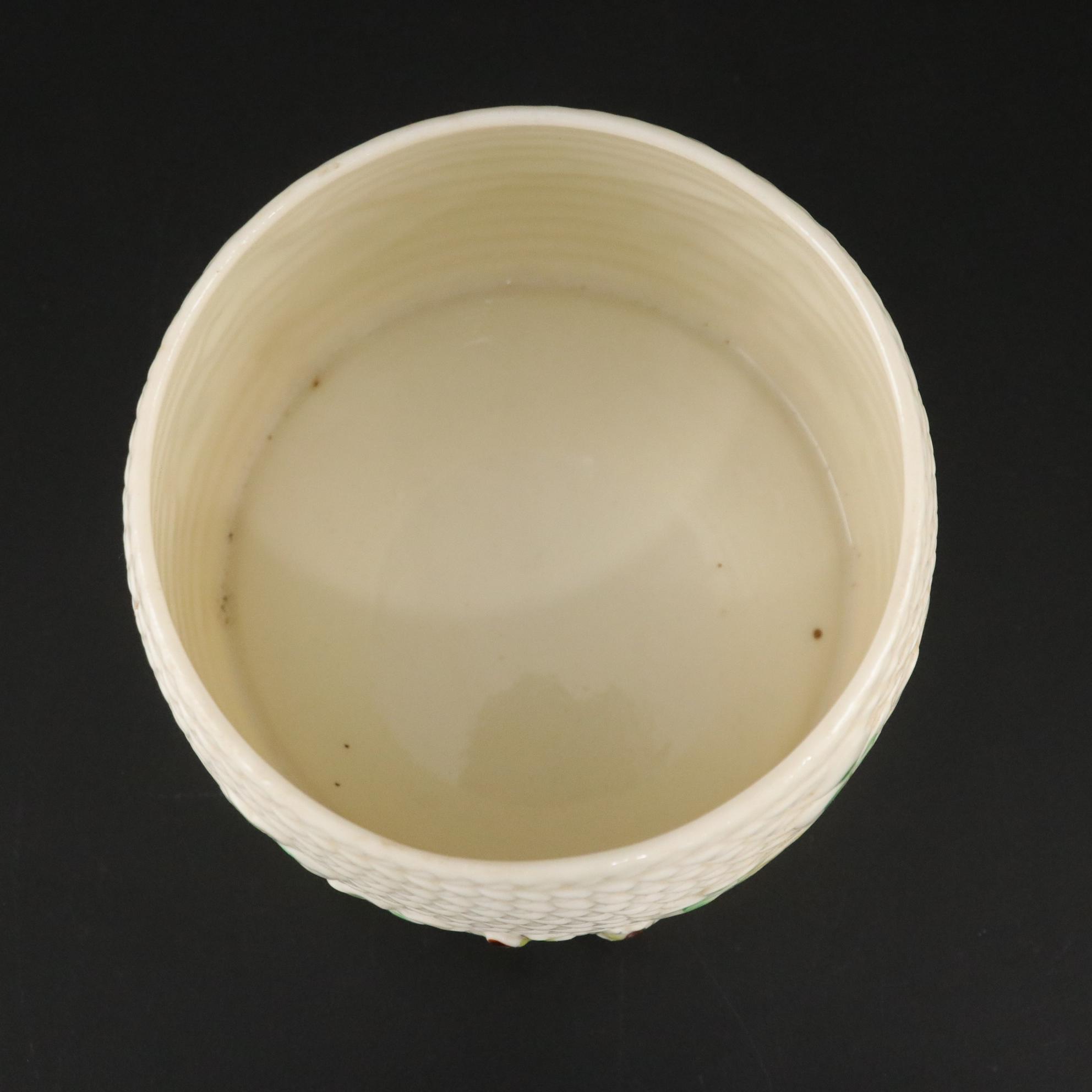 Belleek Pottery Shamrock Honey Pot, Teacup, Butter Dish and More, 1965-1980