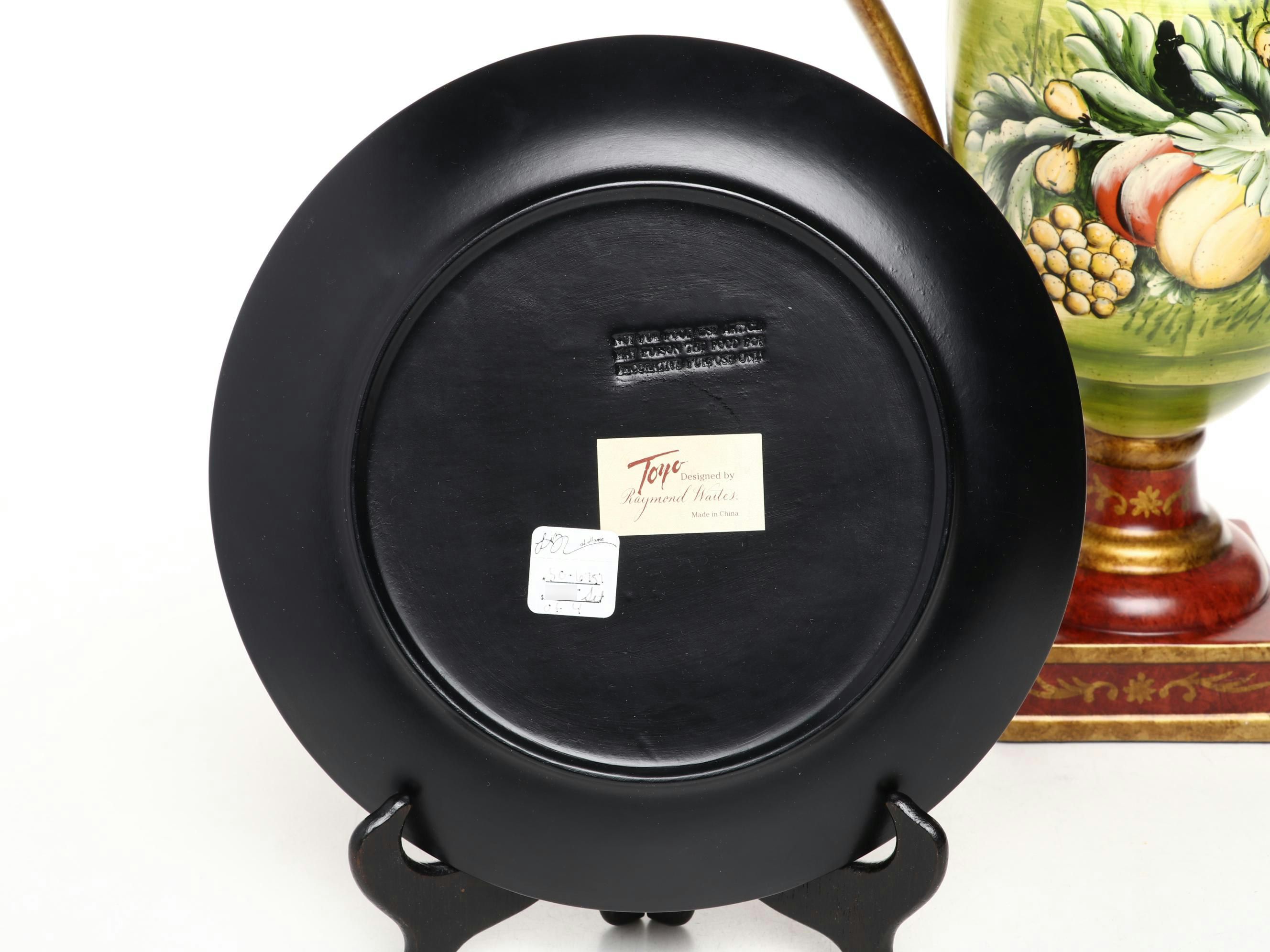 Toyo Raymond Waites Decorative Plates and Urn