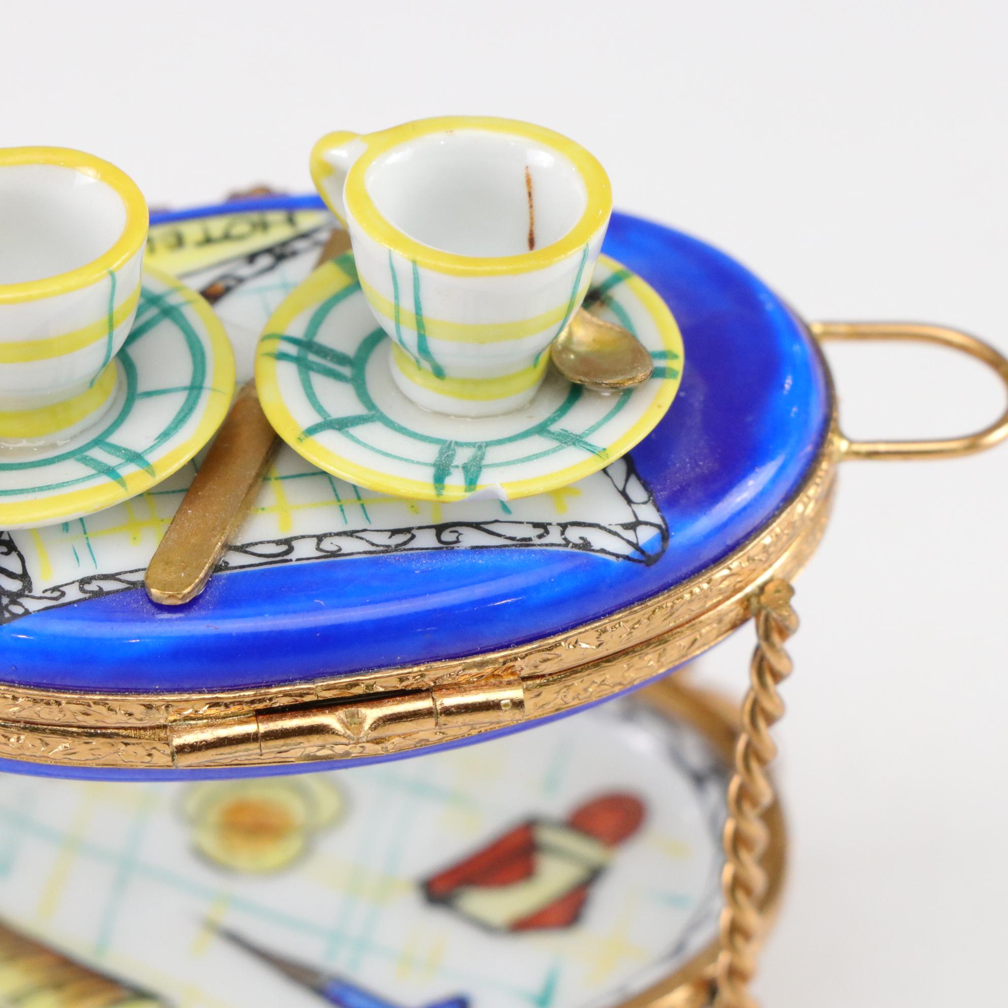 Hand-Painted "Hotel de Paris" Limoges Box