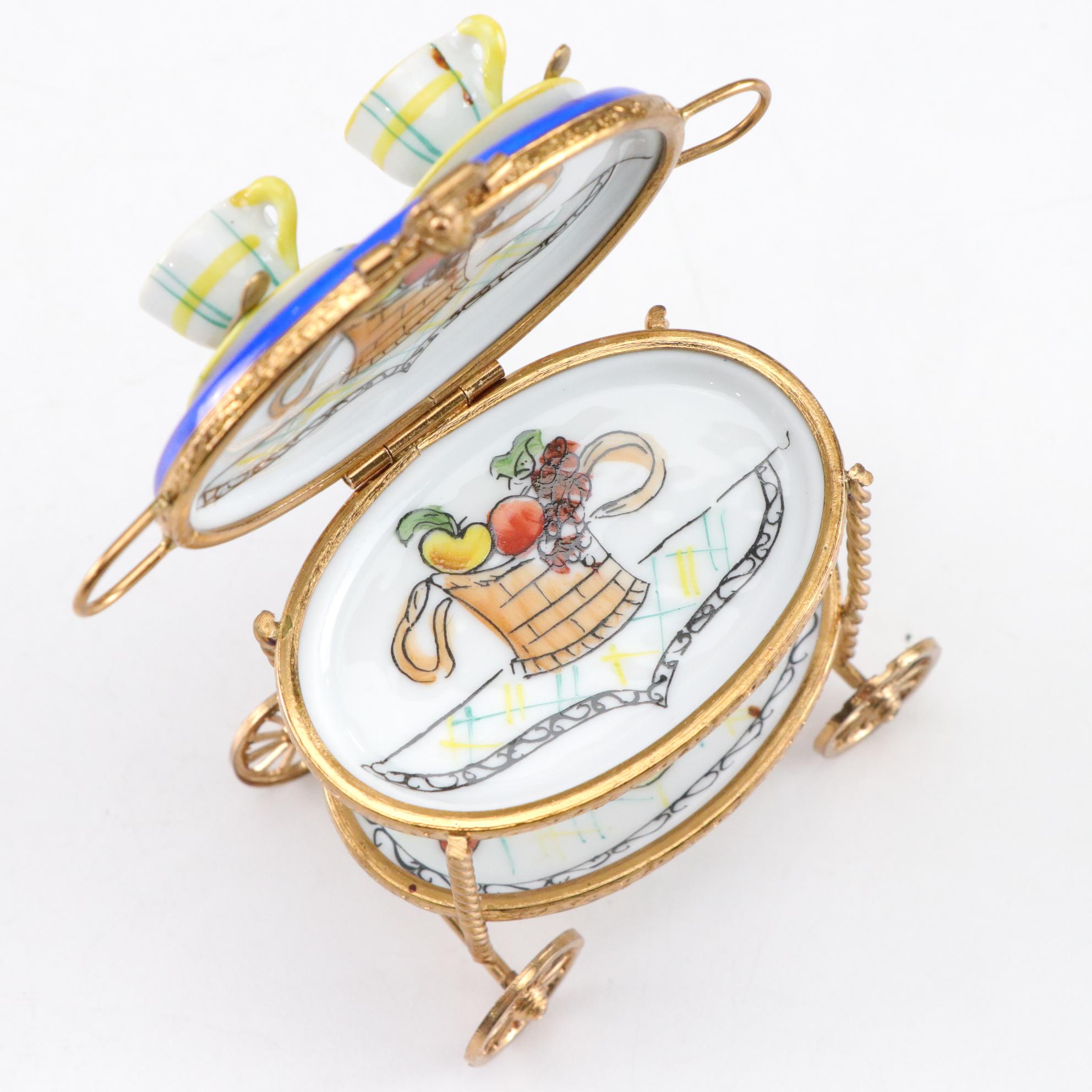 Hand-Painted "Hotel de Paris" Limoges Box