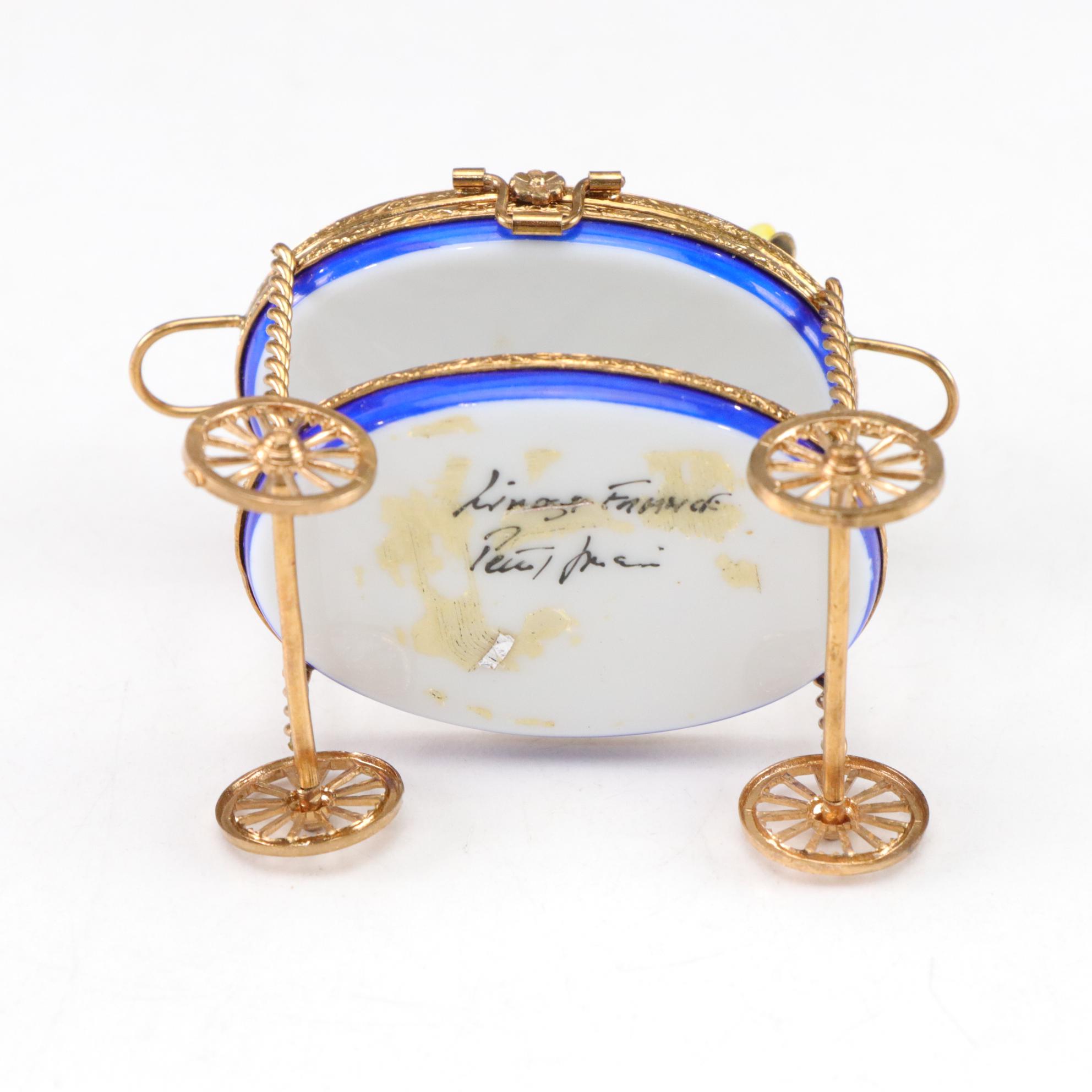 Hand-Painted "Hotel de Paris" Limoges Box