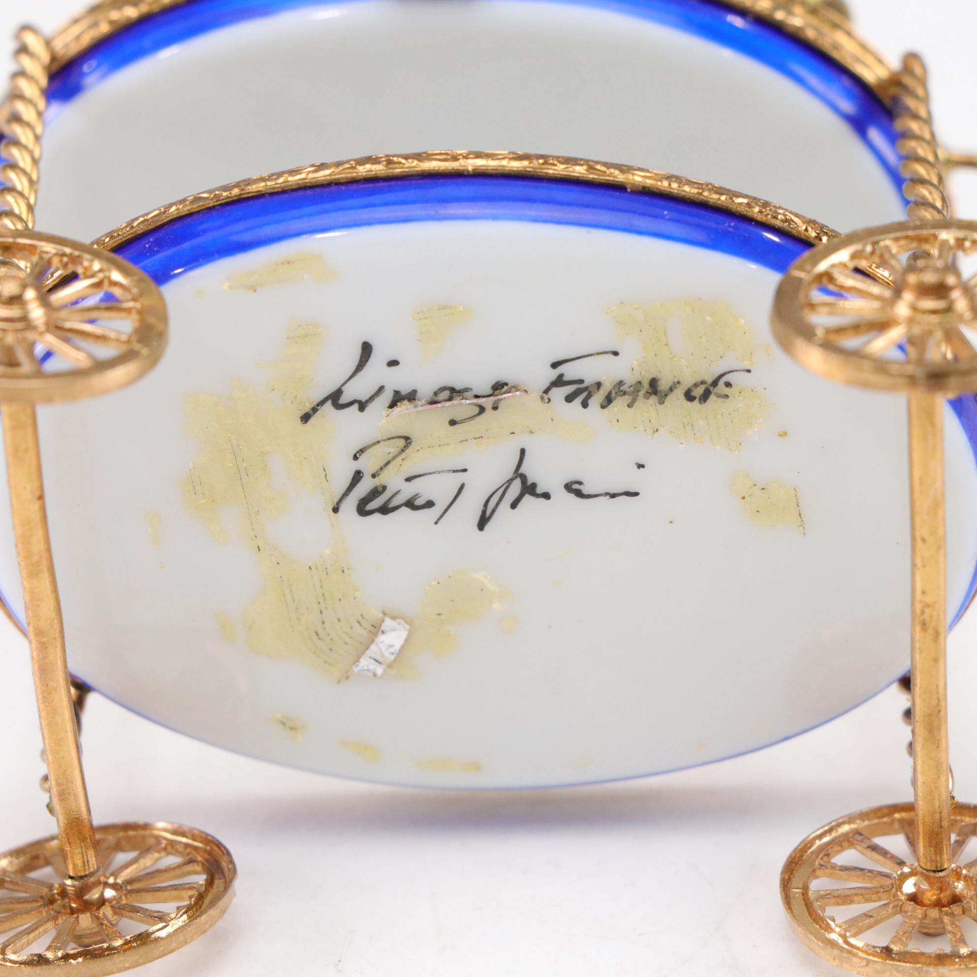 Hand-Painted "Hotel de Paris" Limoges Box