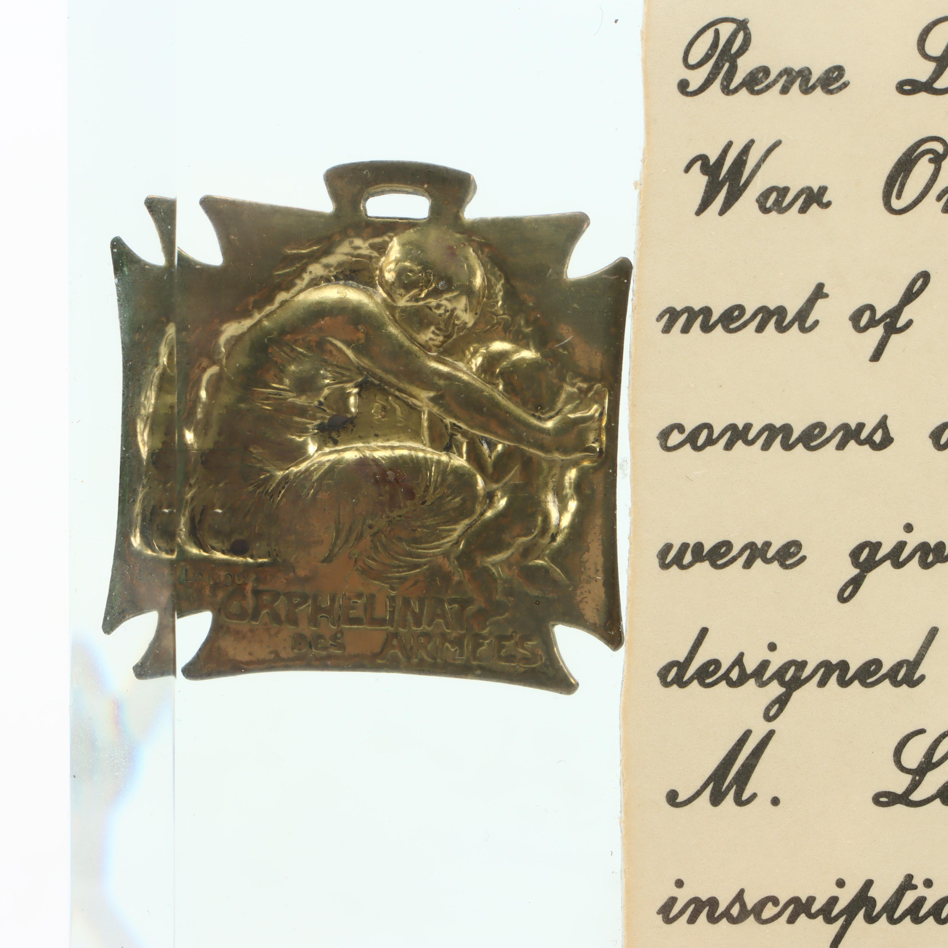 World War I "Orphans of the Armies" Medal