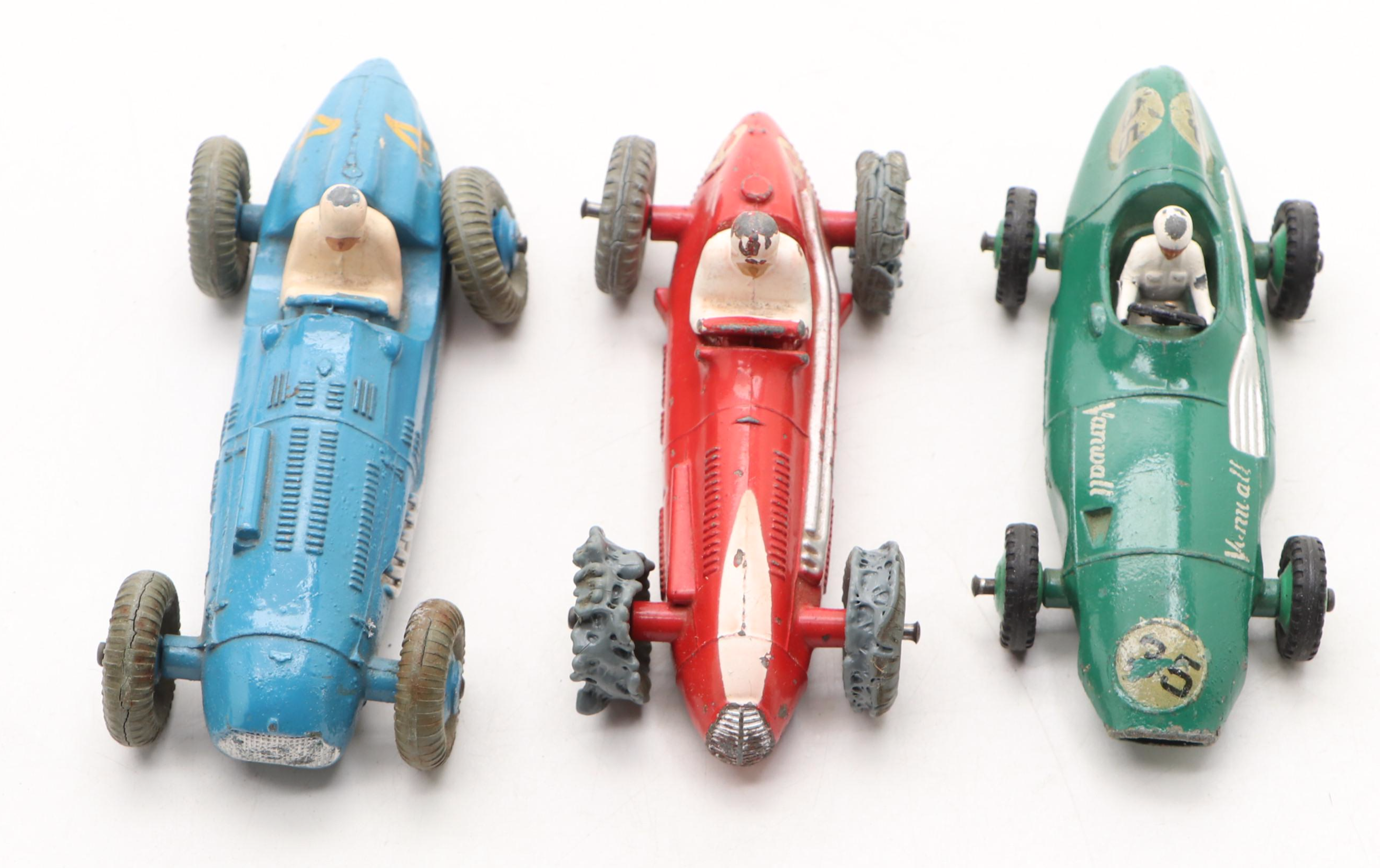 Meccano Dinky Toys "Ferrari," "Cooper-Bristol" and More Race Cars, Mid-20th C.