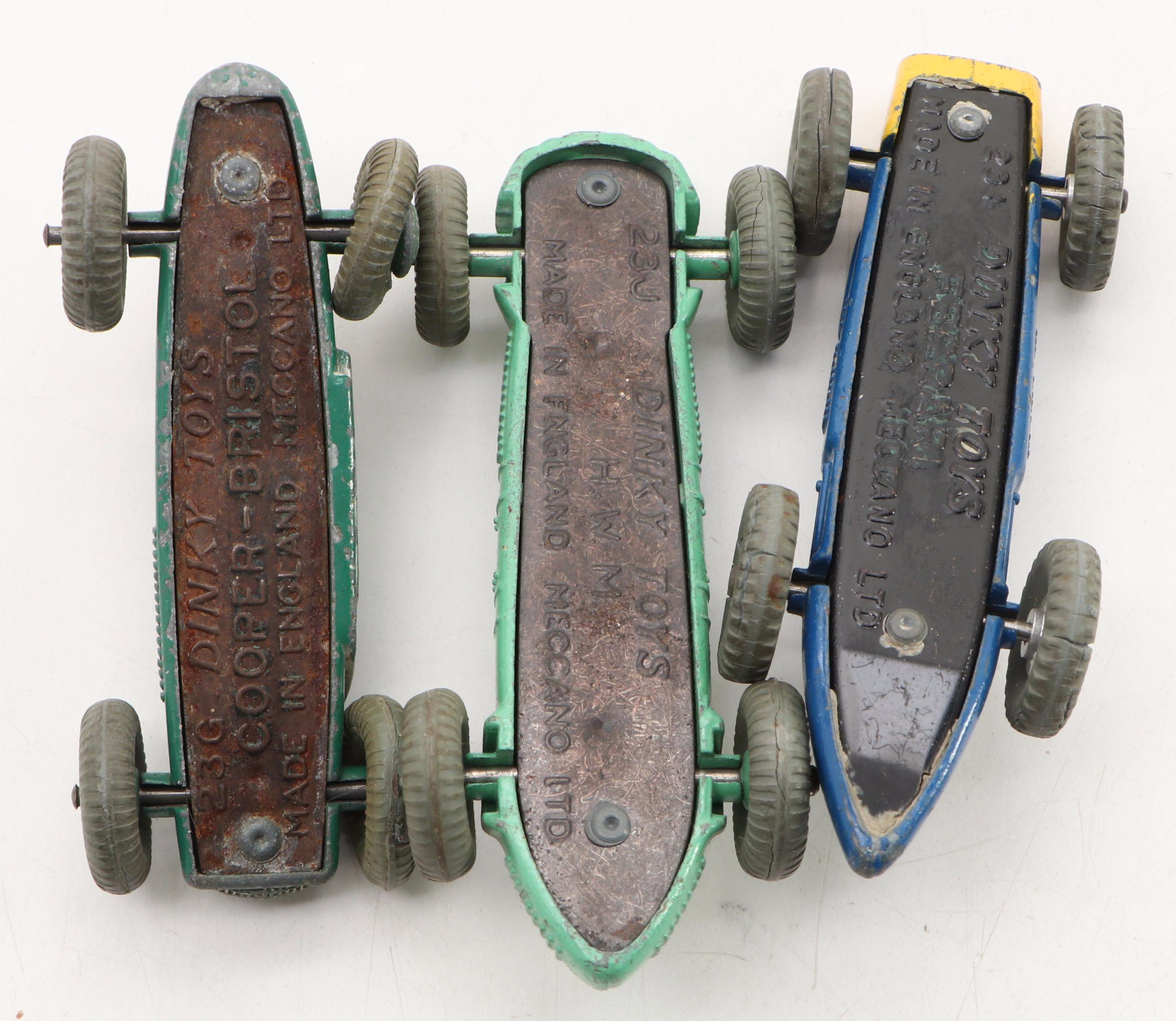 Meccano Dinky Toys "Ferrari," "Cooper-Bristol" and More Race Cars, Mid-20th C.