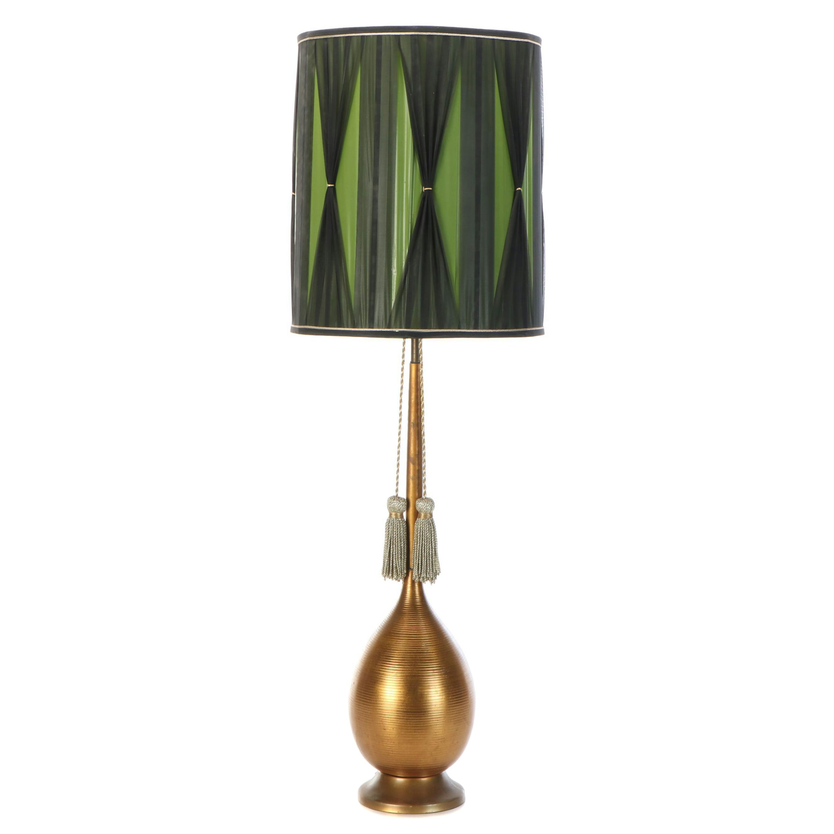Mid Century Modern Style Metal Table Lamp, Mid to Late 20th Century