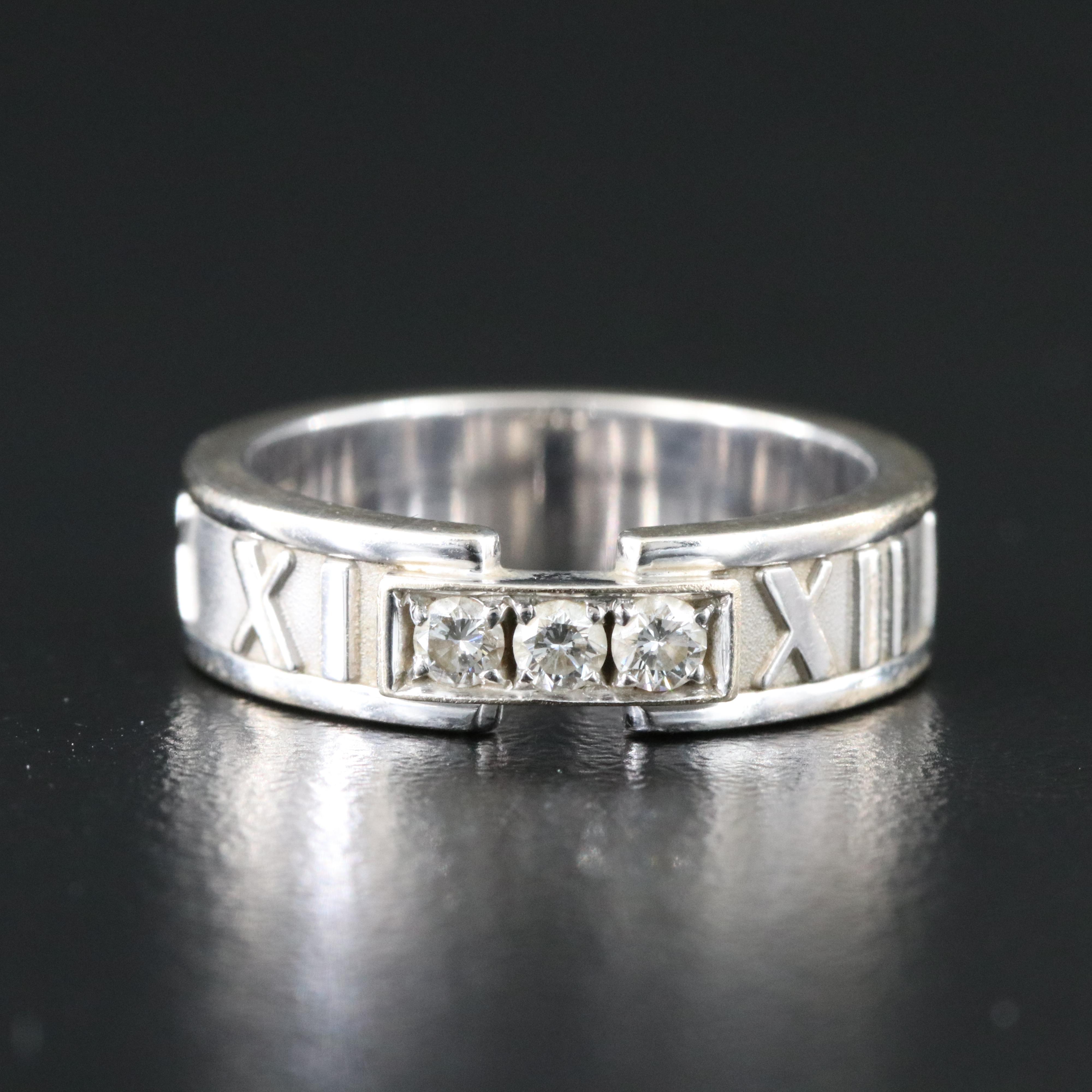 Tiffany & Co. Atlas 18K Diamond Ring