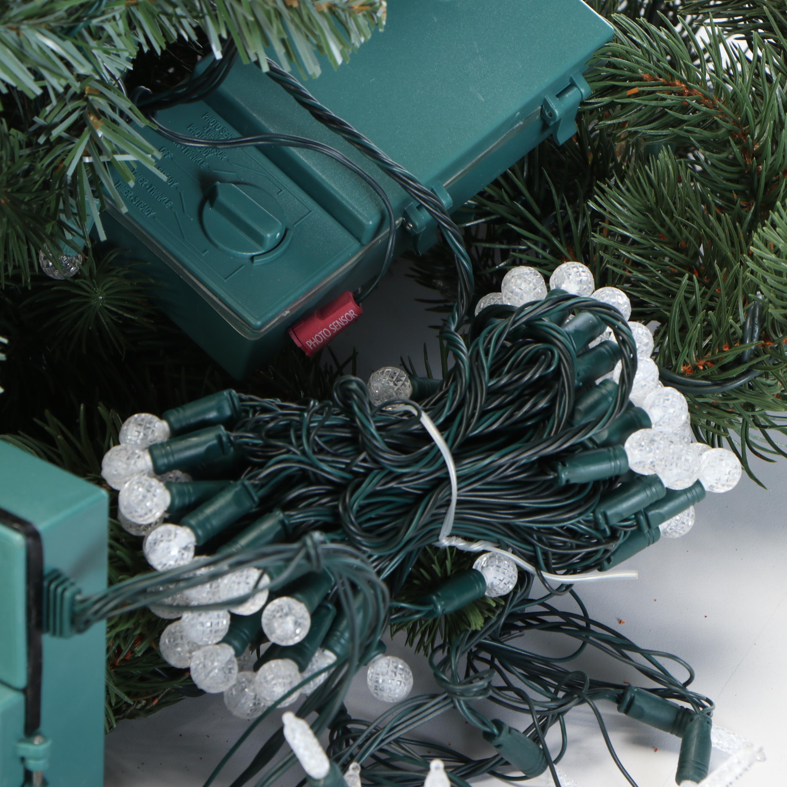 Hobby Lobby Mini Lights with Cape Craftsmen Wood Cheese Knives and More