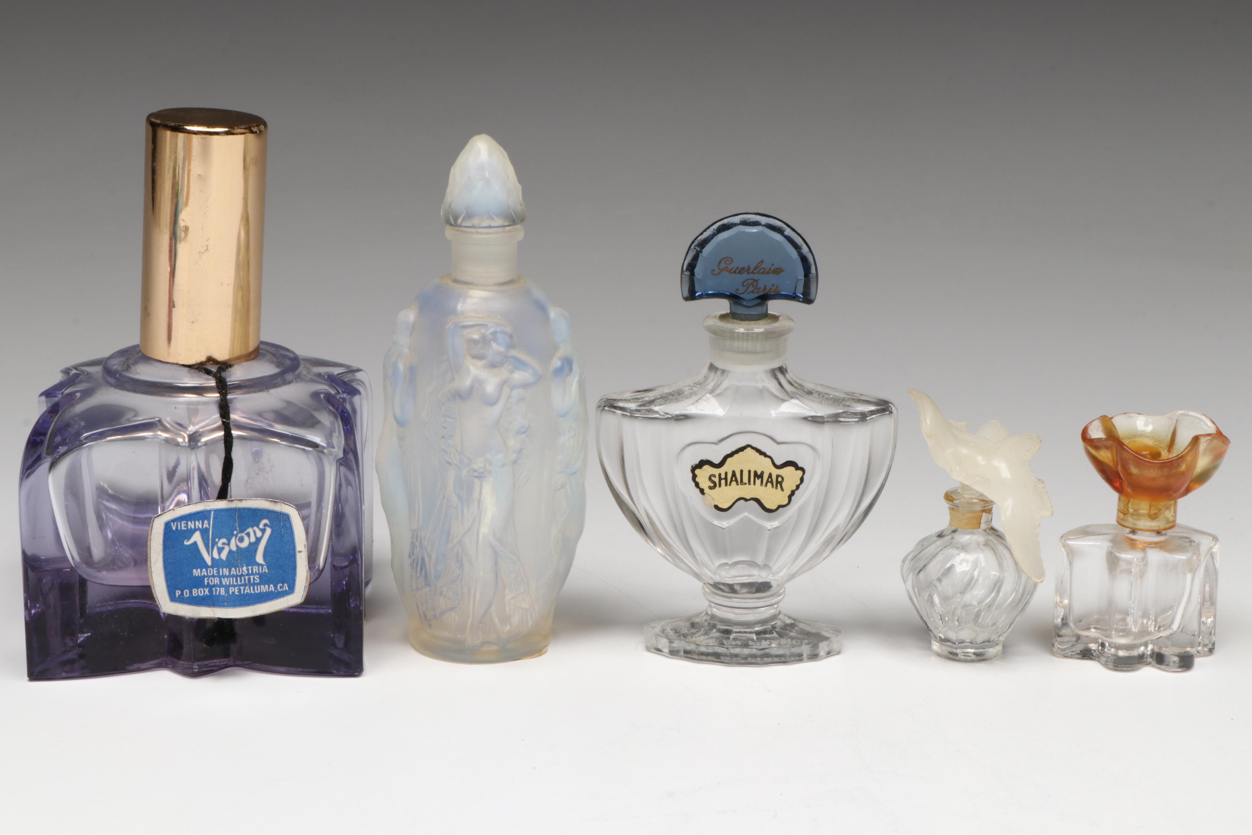 Glass Perfume Bottles with Scent Jar and Crystal Stoppers