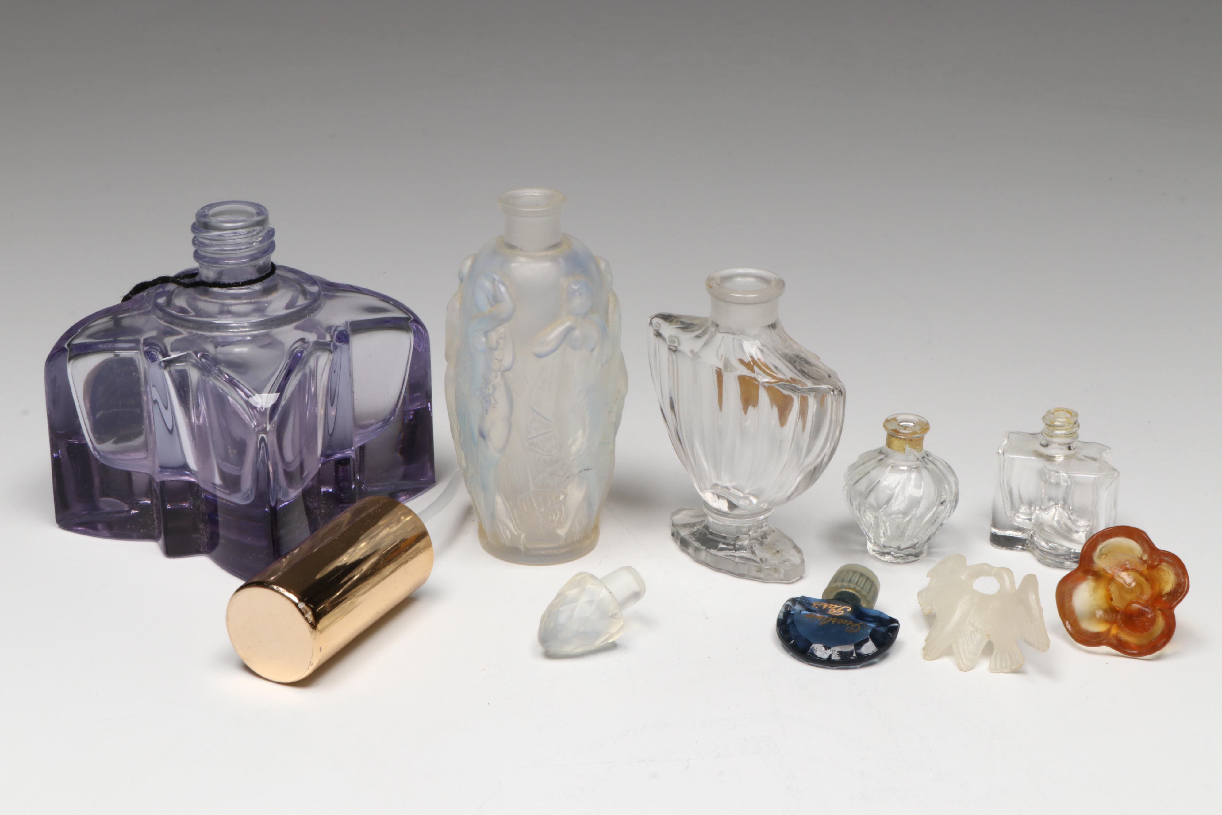 Glass Perfume Bottles with Scent Jar and Crystal Stoppers