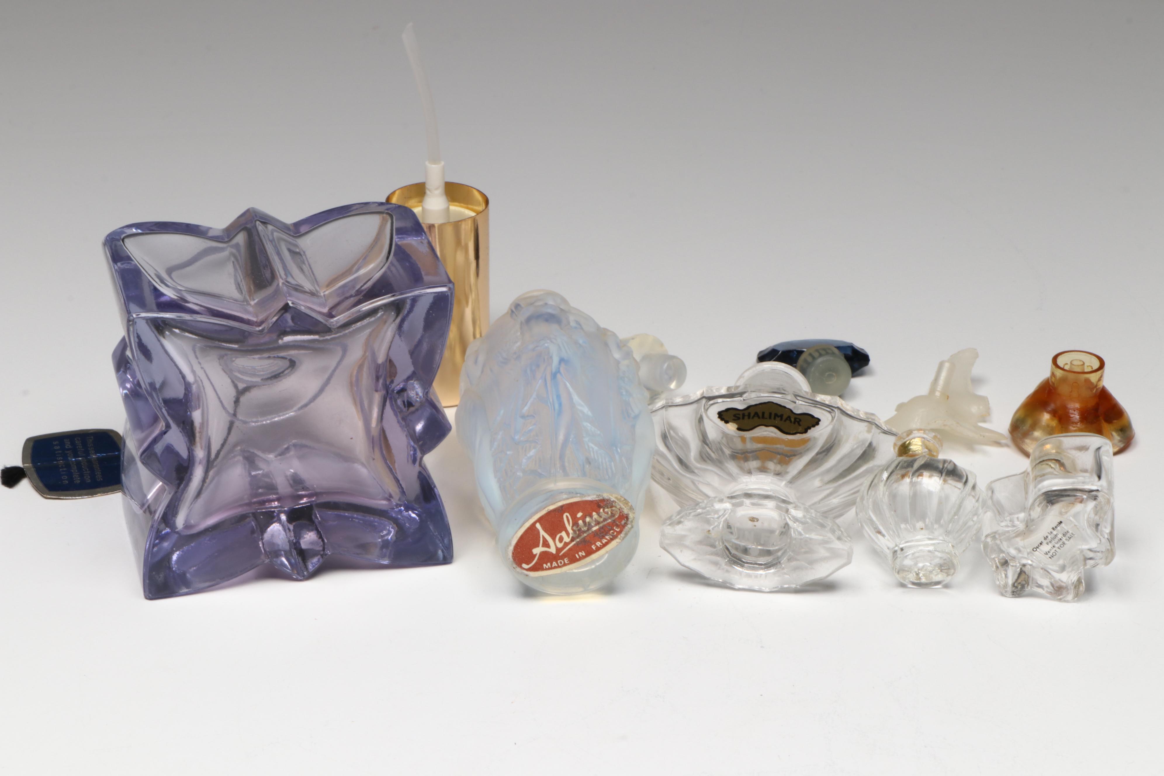 Glass Perfume Bottles with Scent Jar and Crystal Stoppers