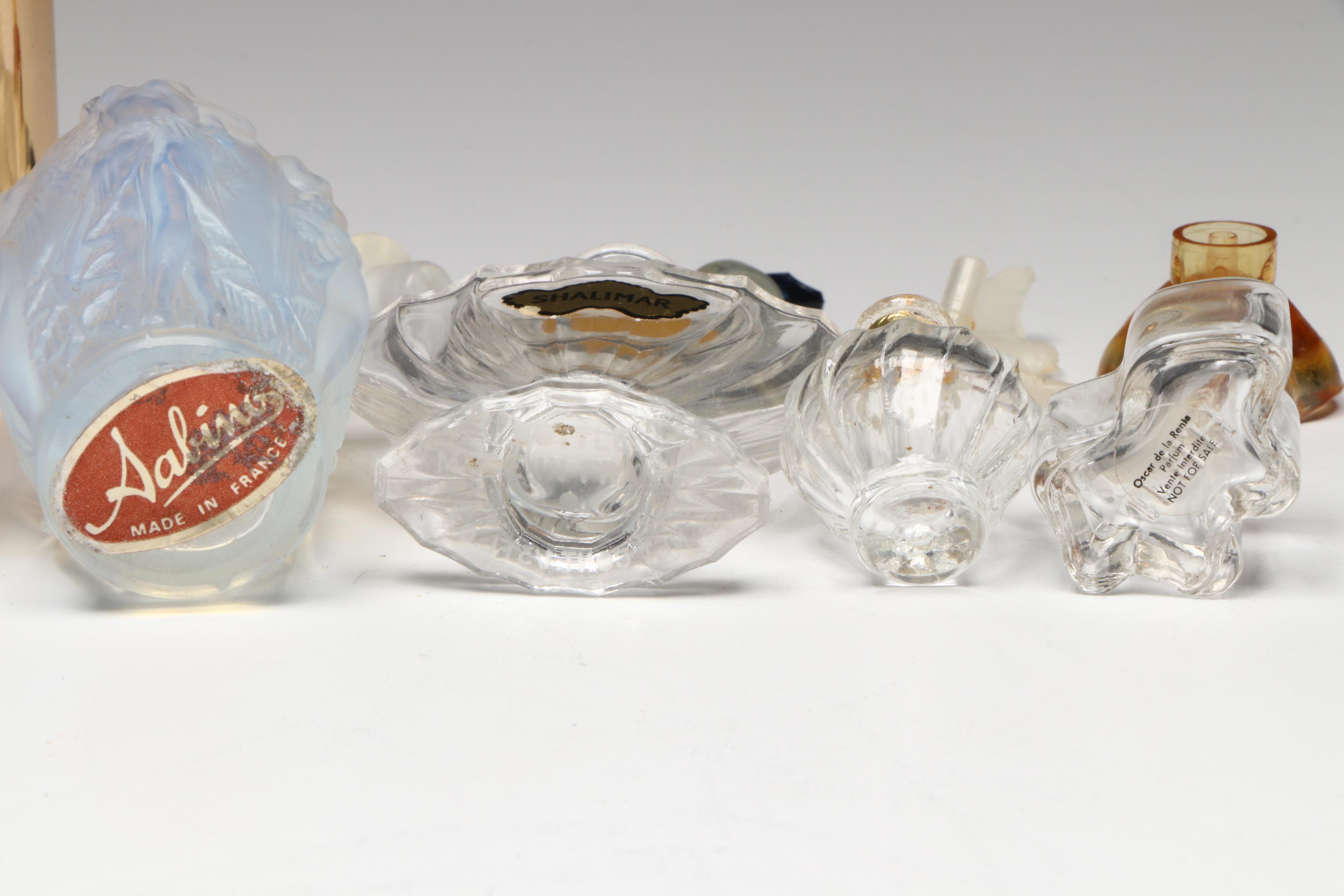Glass Perfume Bottles with Scent Jar and Crystal Stoppers