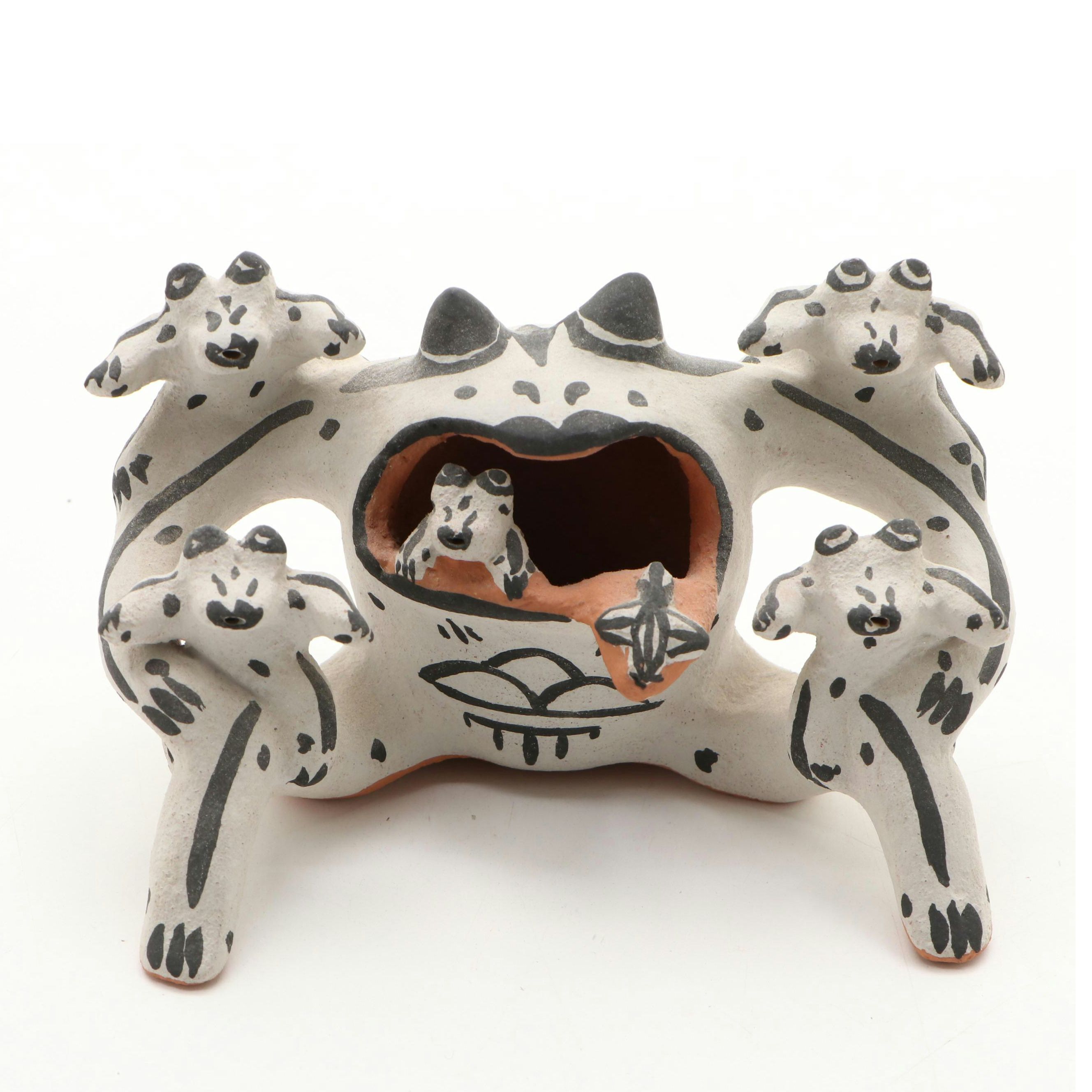 Martha Arquero Cochiti Pueblo Pottery Frog Storyteller