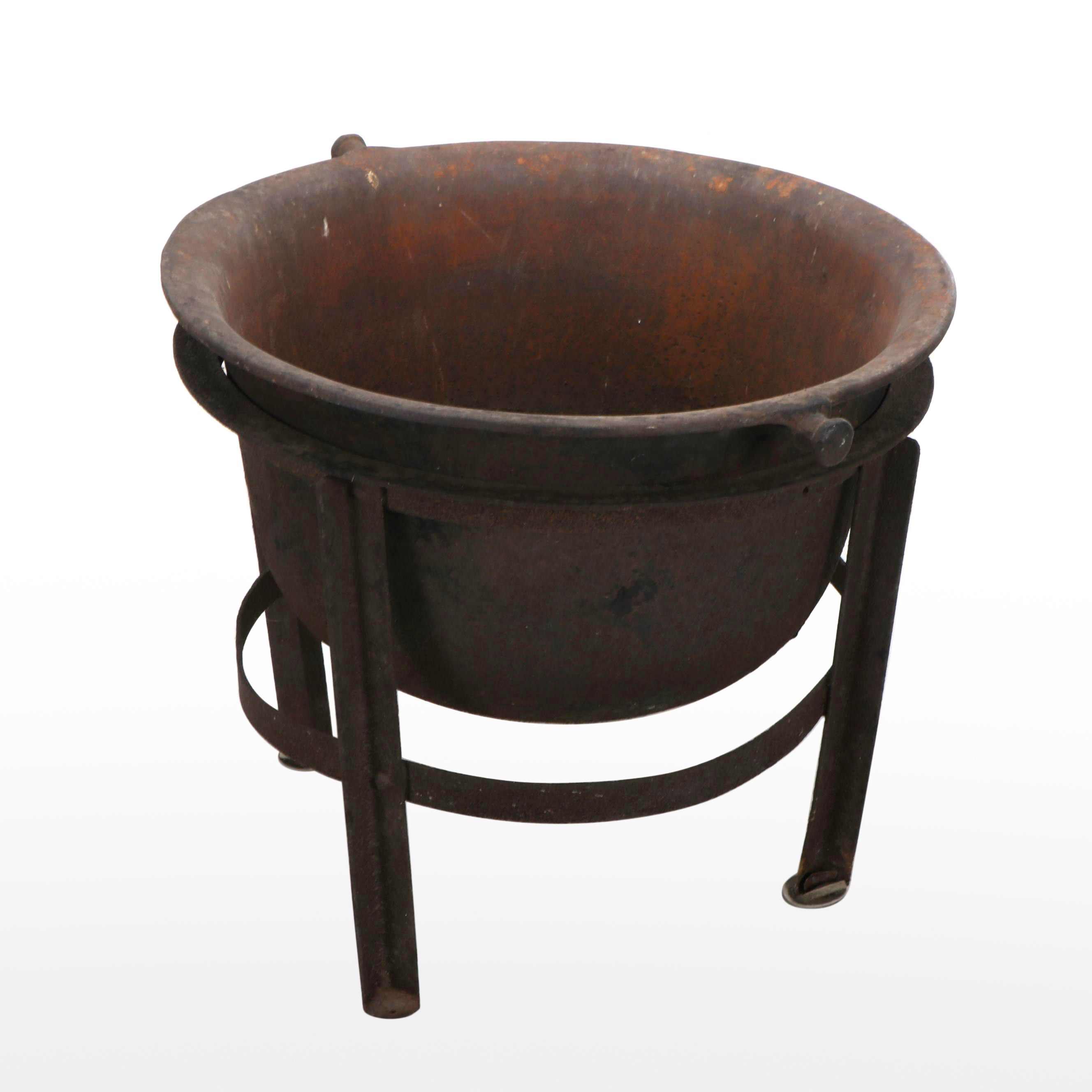 Cast Iron Cauldron Planter with Stand