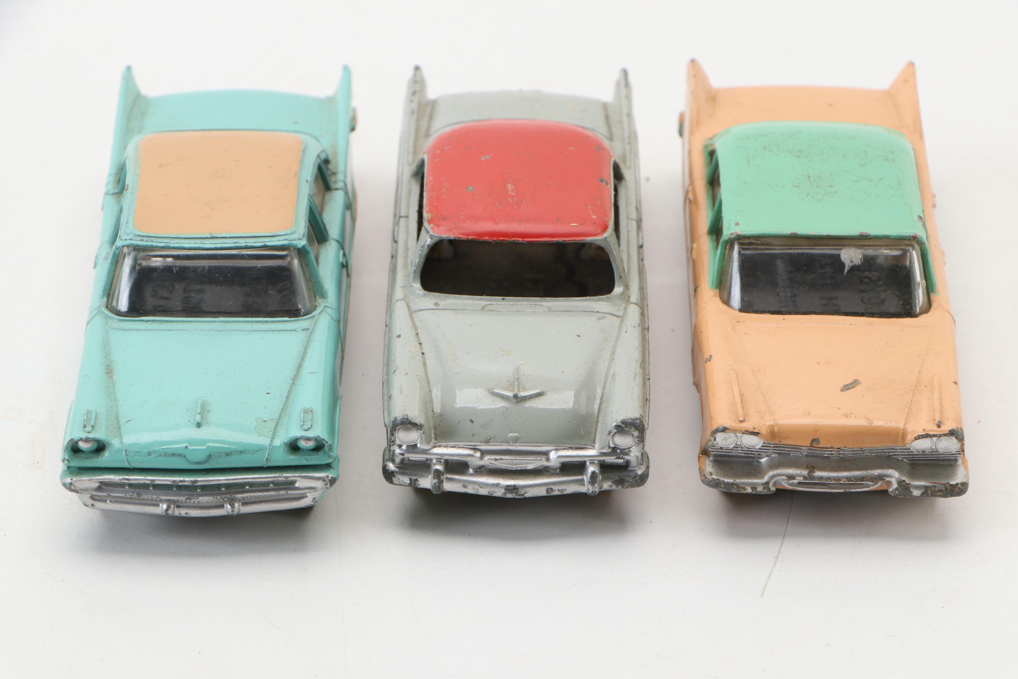 Meccano Dinky Toys "Plymouth Plaza," "DeSoto Fireflite" and More Cars