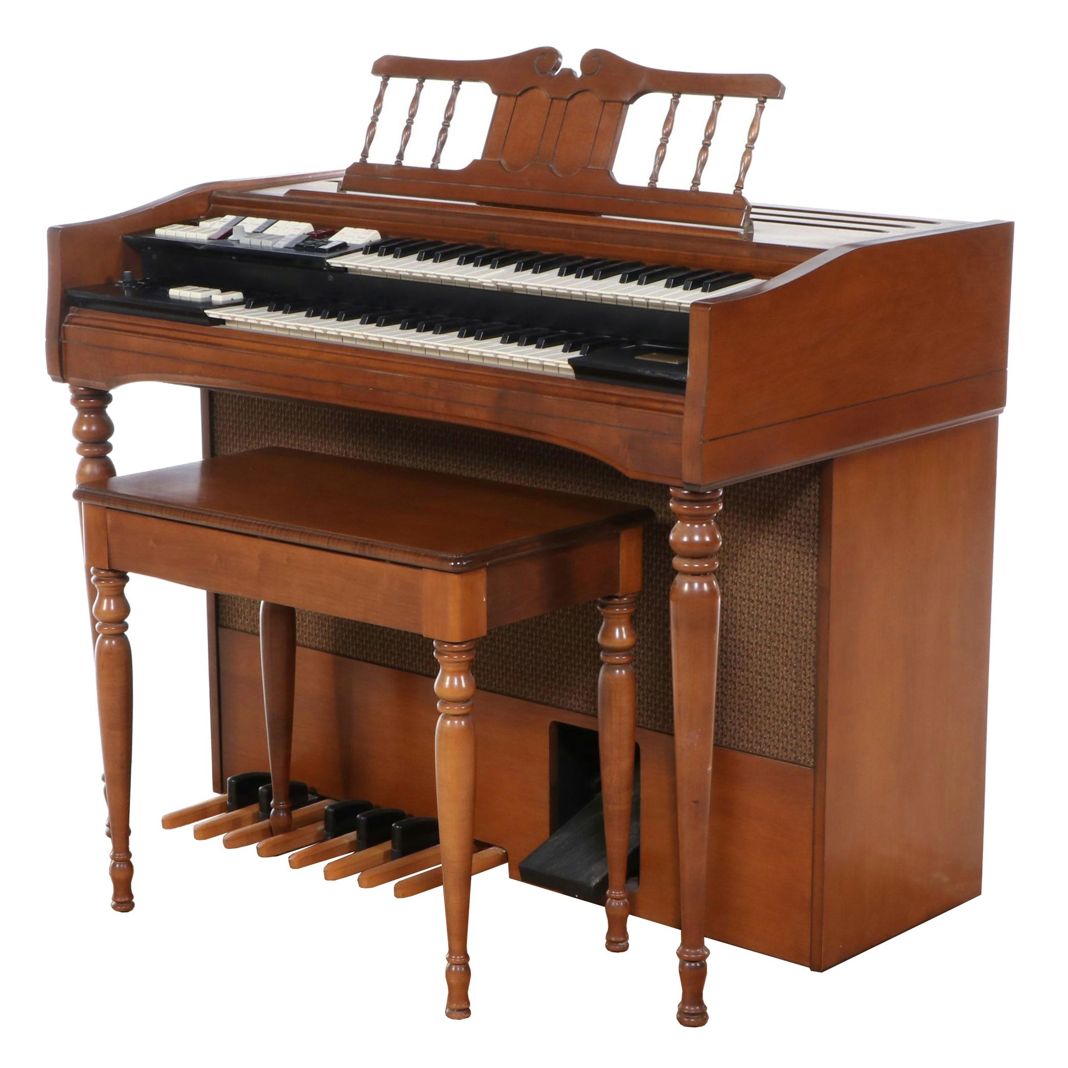 Wuirlitzer Multi-Matic Percussion Model 4070 Organ & Matching Stool, Sheet Music