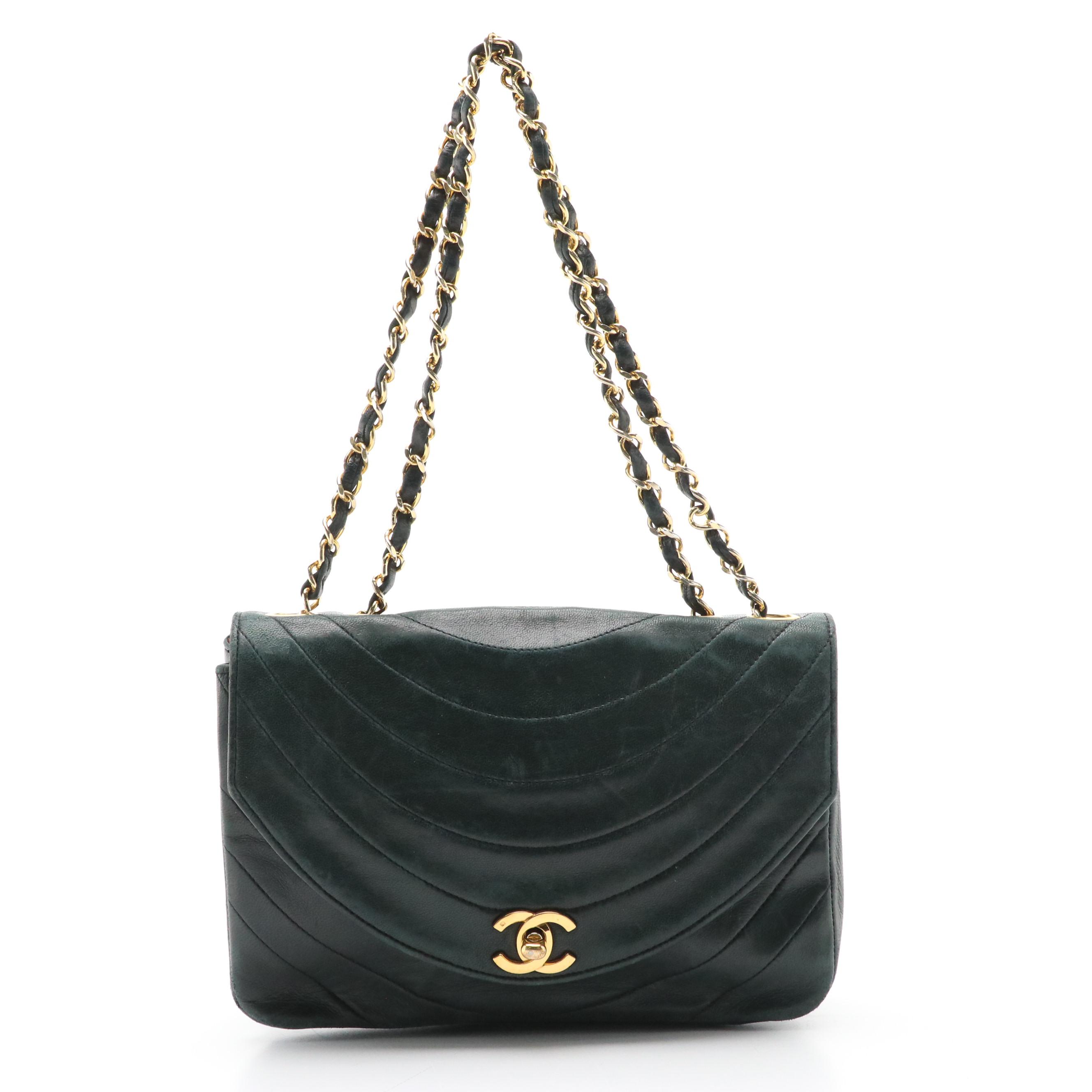Chanel Matelassé Leather Front-Flap Chain Strap Shoulder Bag