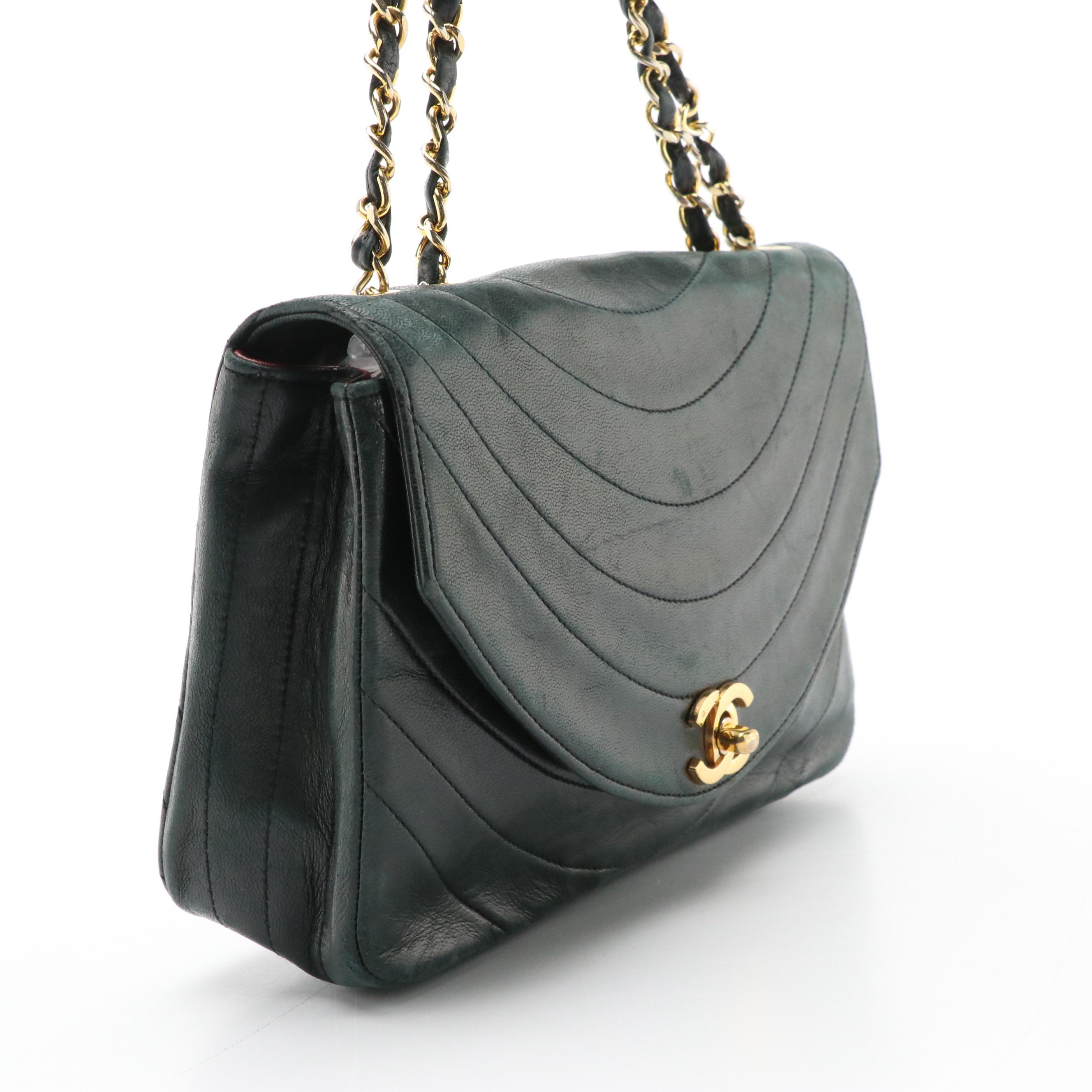 Chanel Matelassé Leather Front-Flap Chain Strap Shoulder Bag