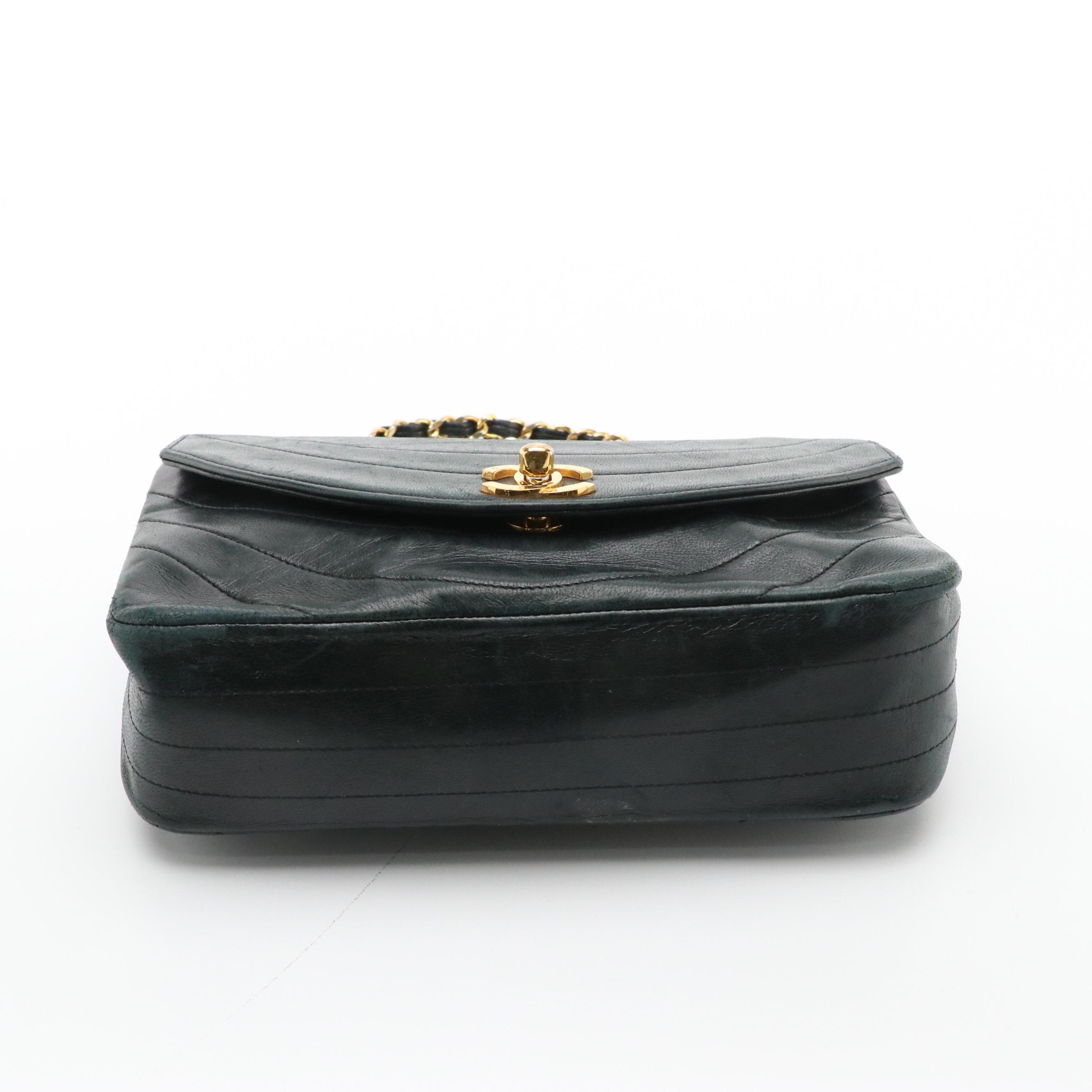 Chanel Matelassé Leather Front-Flap Chain Strap Shoulder Bag