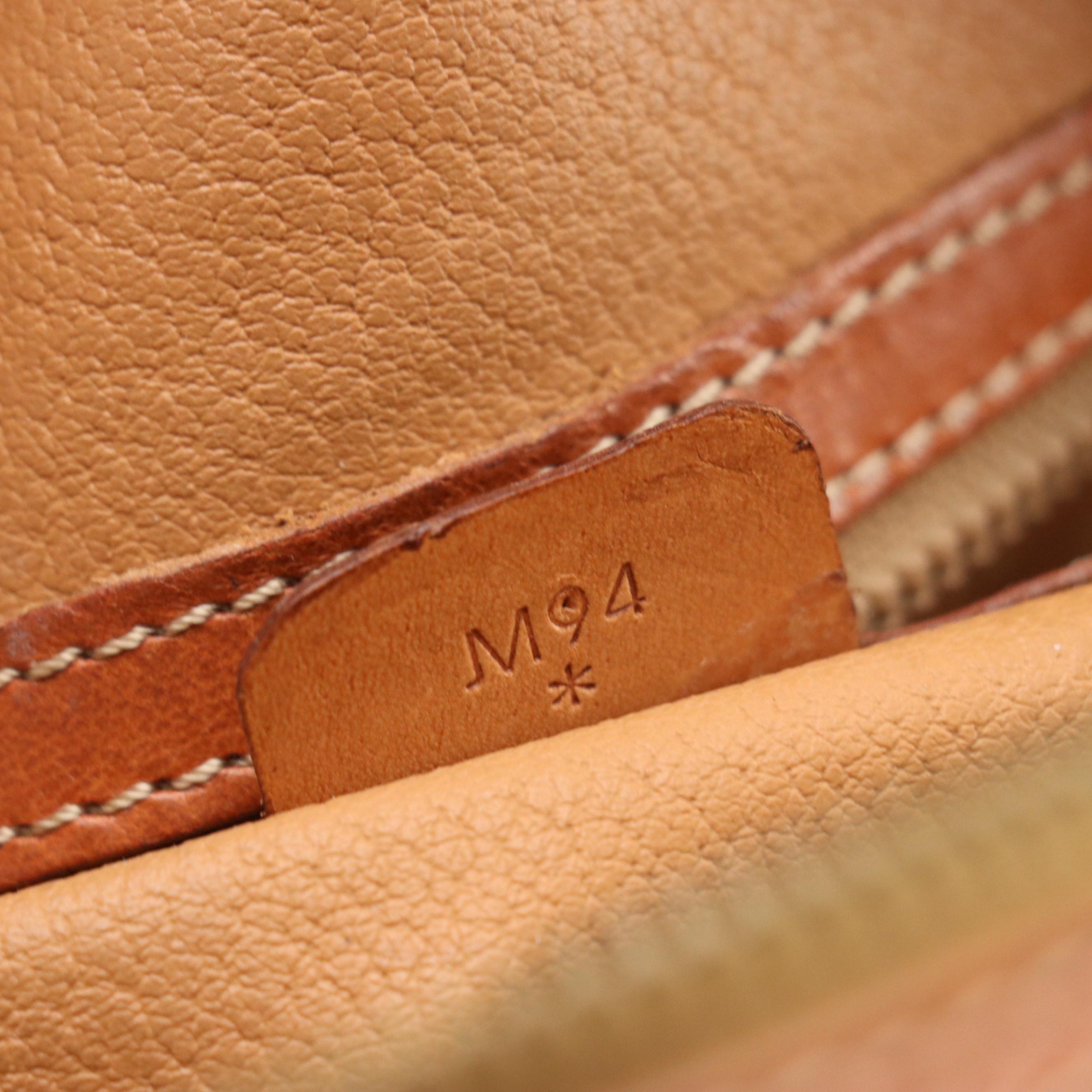 Celine Macadam Coated Canvas and Leather Handbag