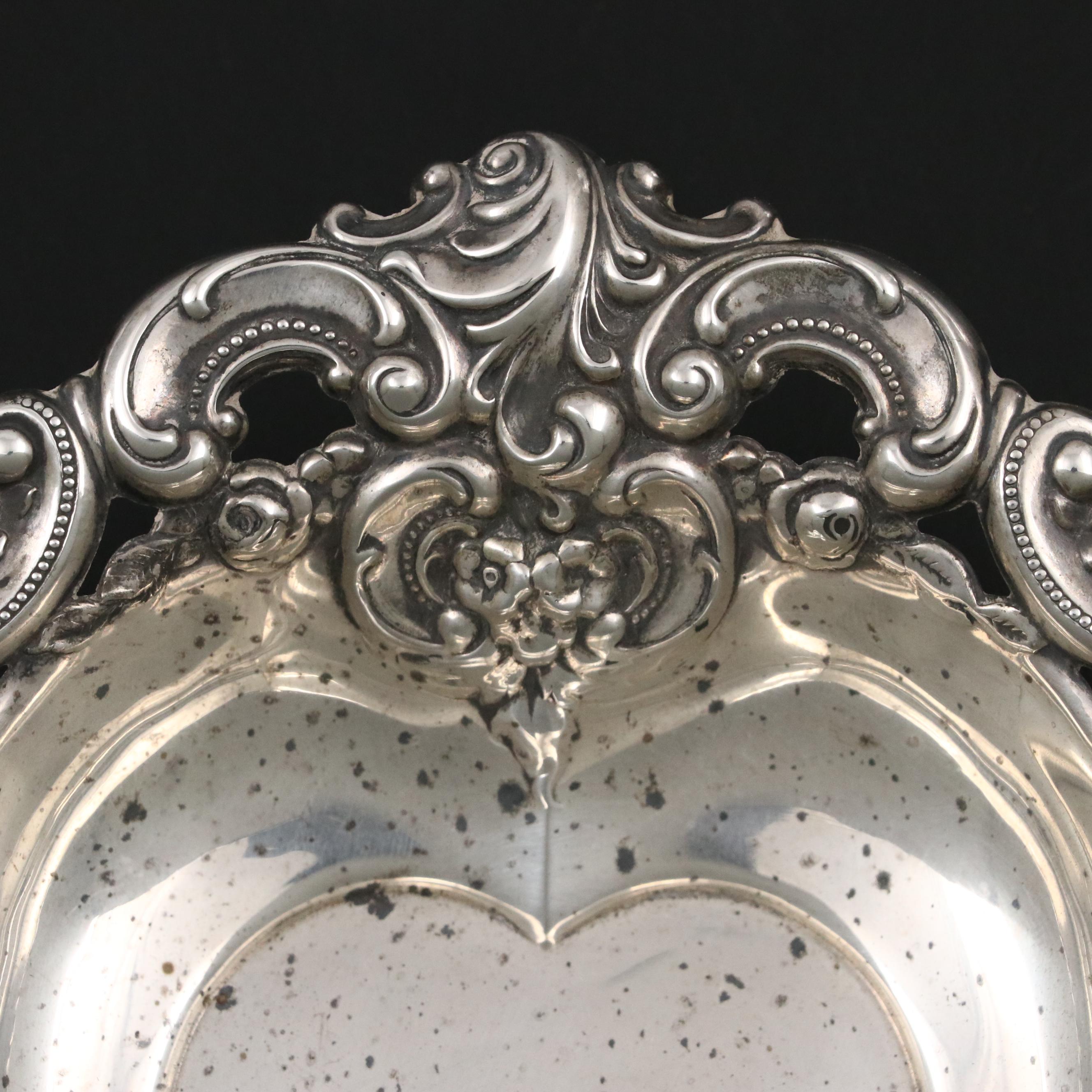 Wallace "Grande Baroque" Sterling Silver Heart-Shaped Dish