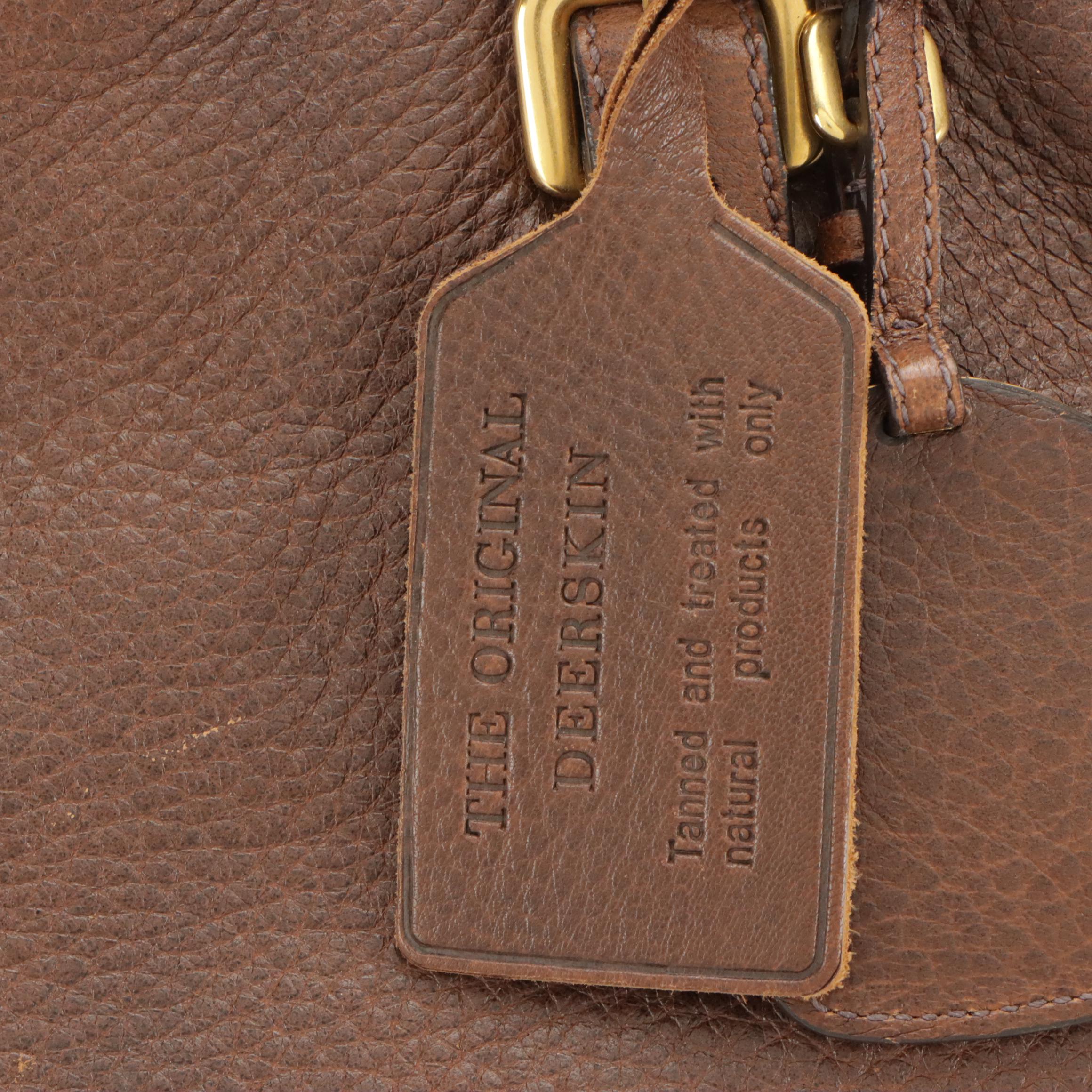 Prada Large Tote BN1795 in Bruciato Cervo Leather