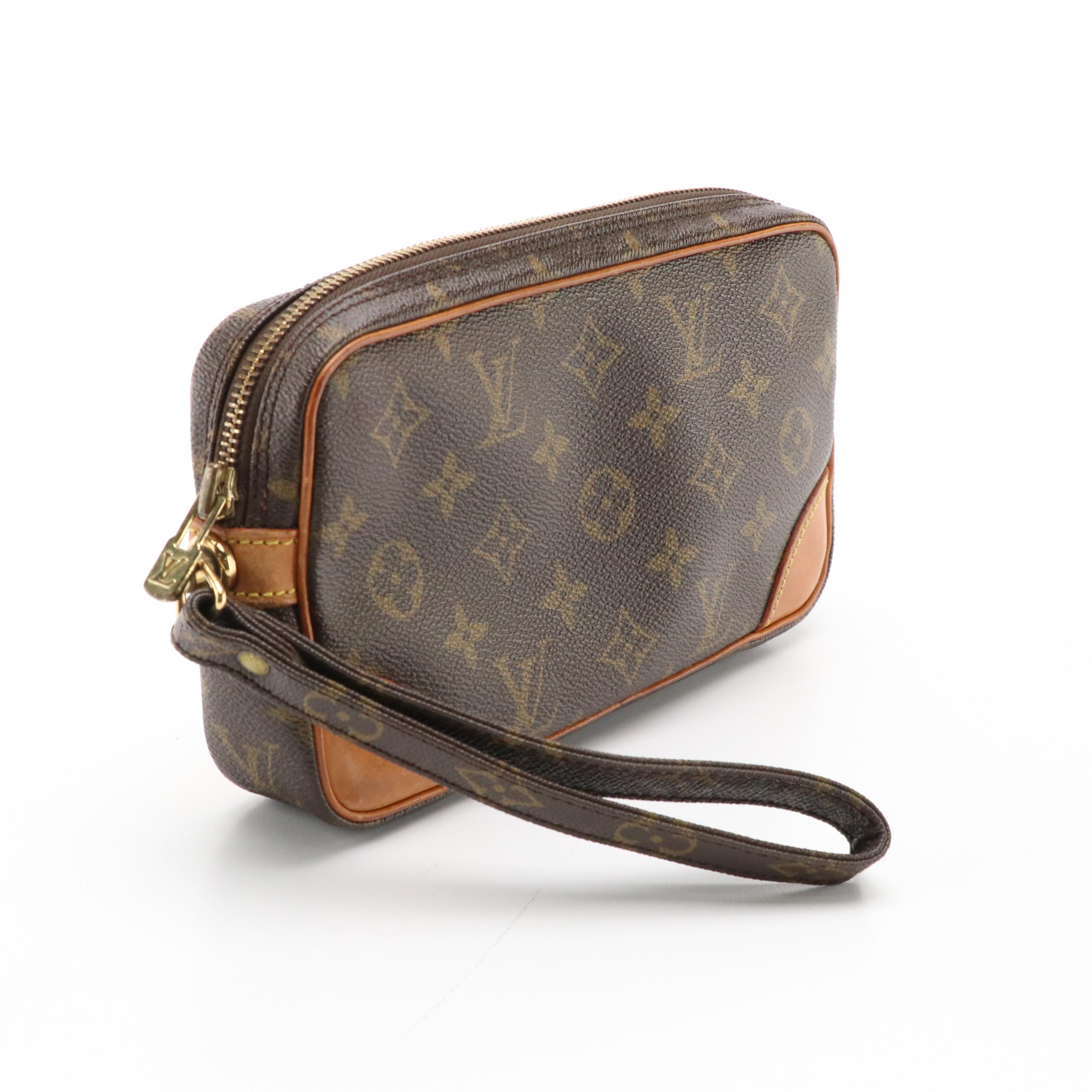 Louis Vuitton Marly Dragonne 22 Clutch in Monogram Canvas