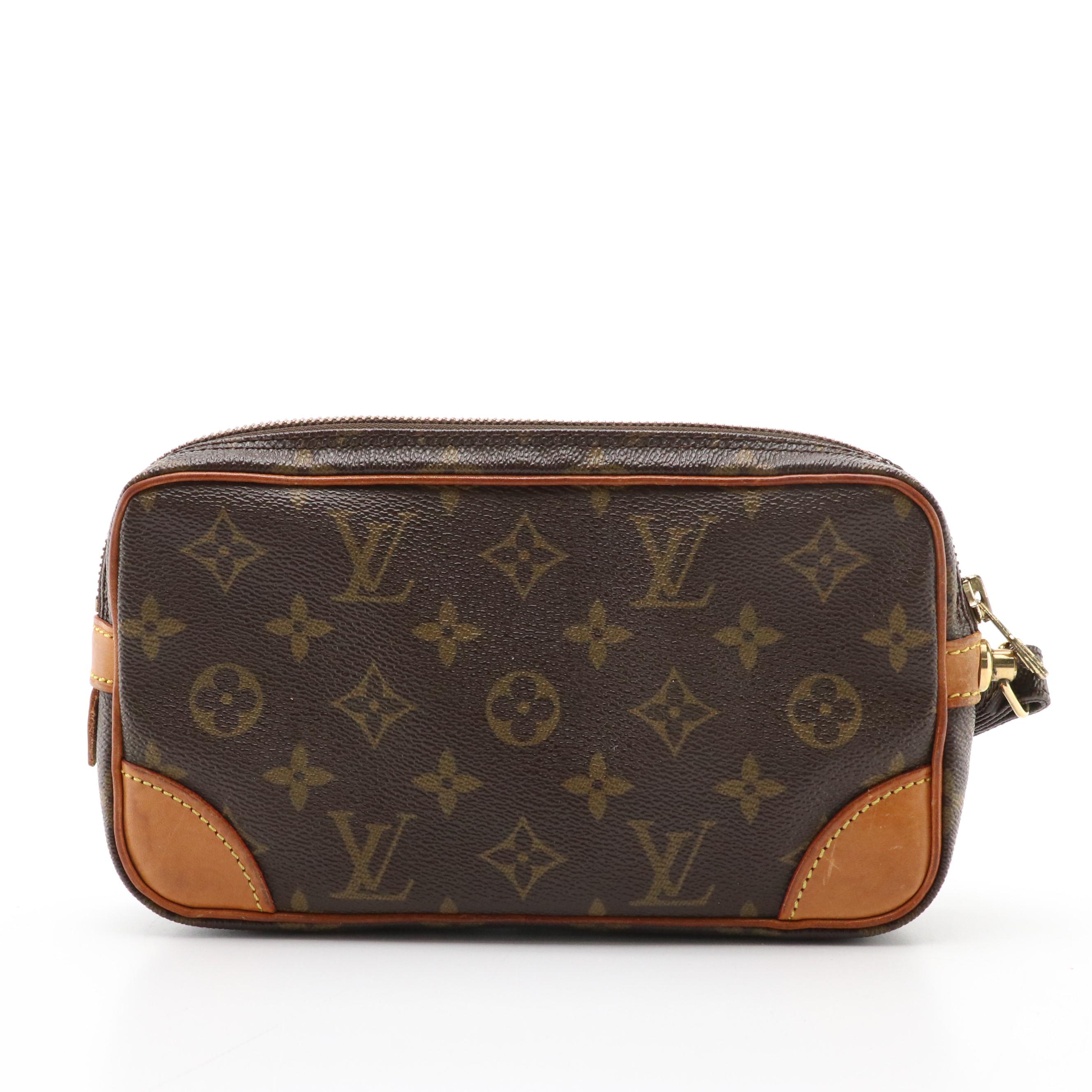 Louis Vuitton Marly Dragonne 22 Clutch in Monogram Canvas