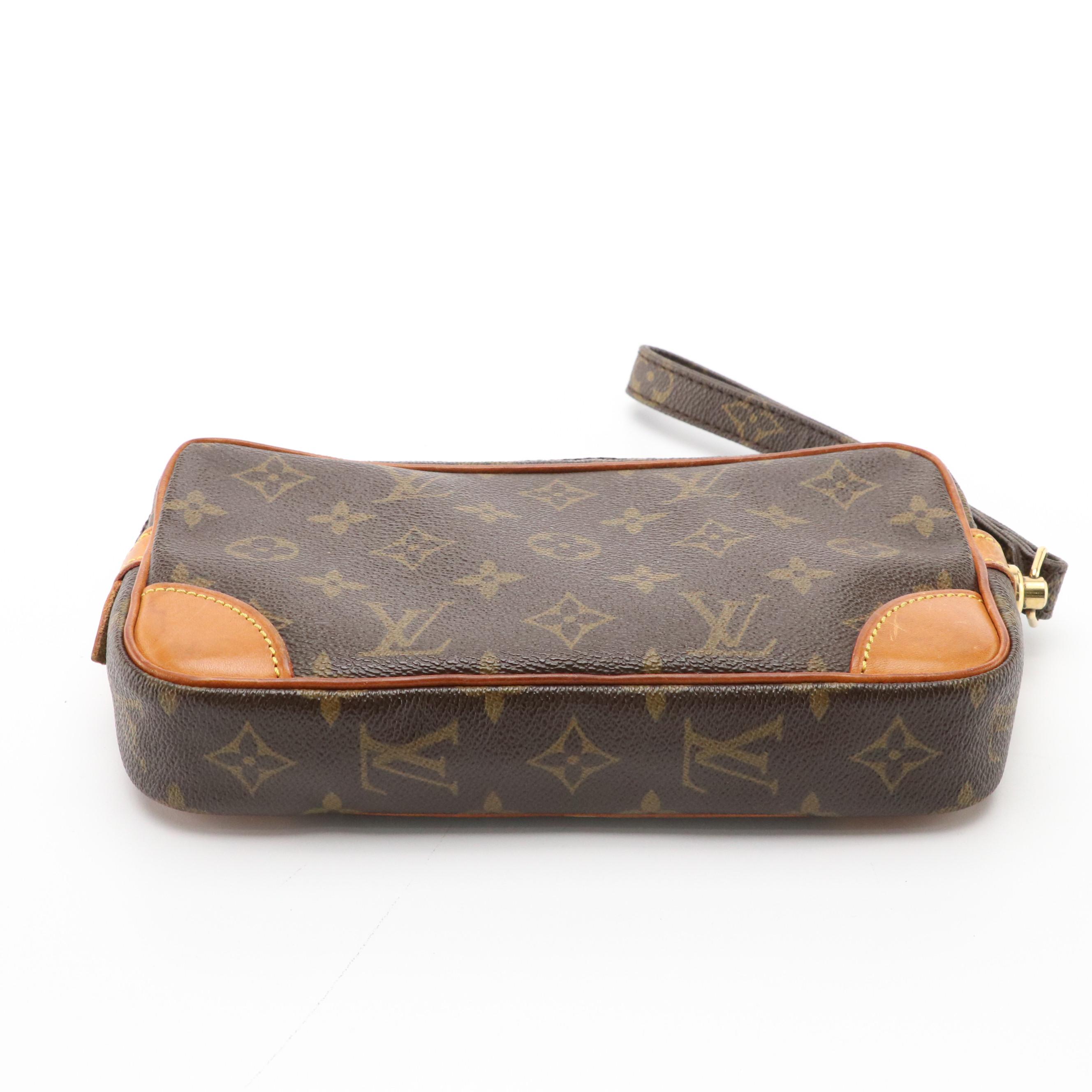 Louis Vuitton Marly Dragonne 22 Clutch in Monogram Canvas