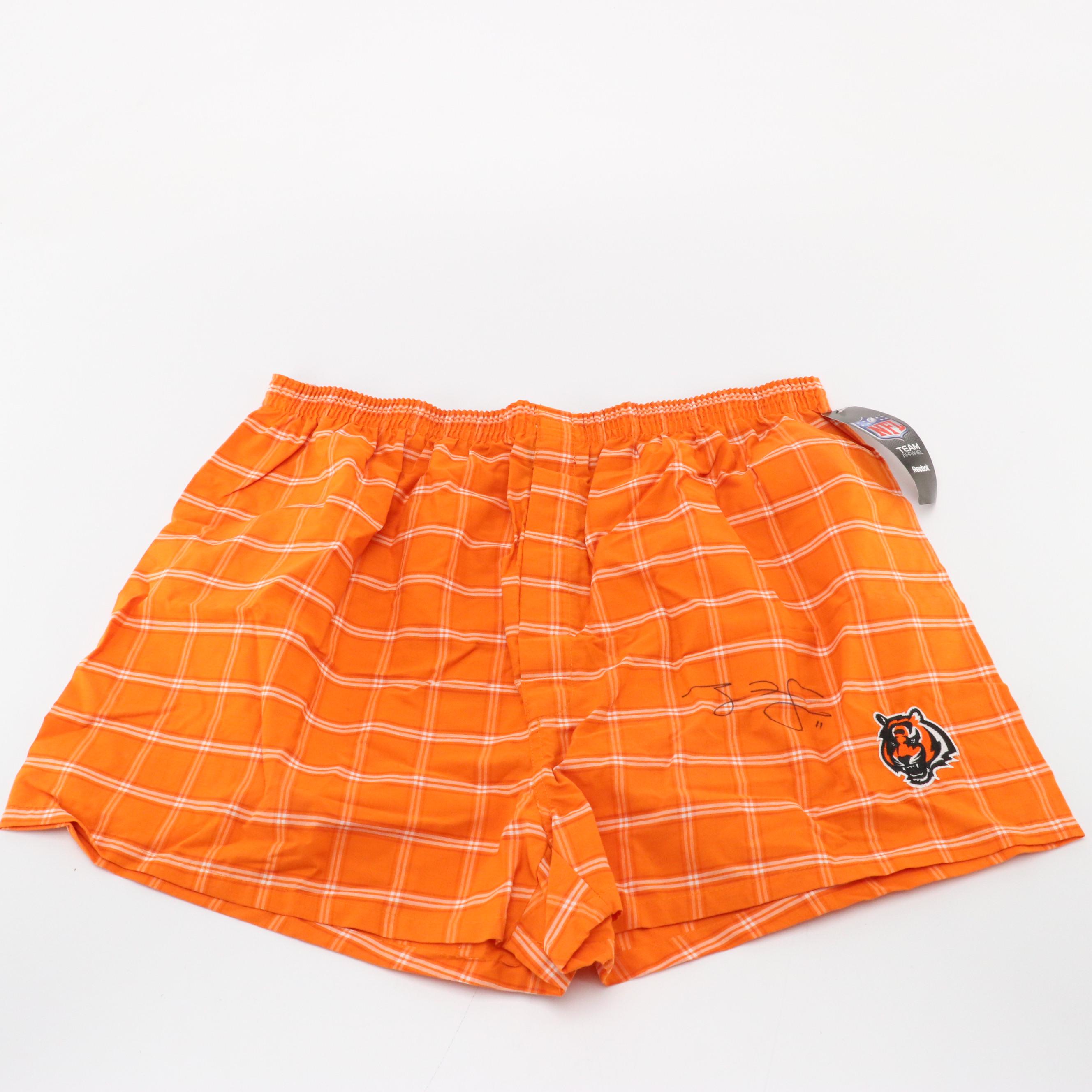 Bengals Themed Signed Boxer Shorts, Foco Sneakers, Spirit Fingers Gloves & More