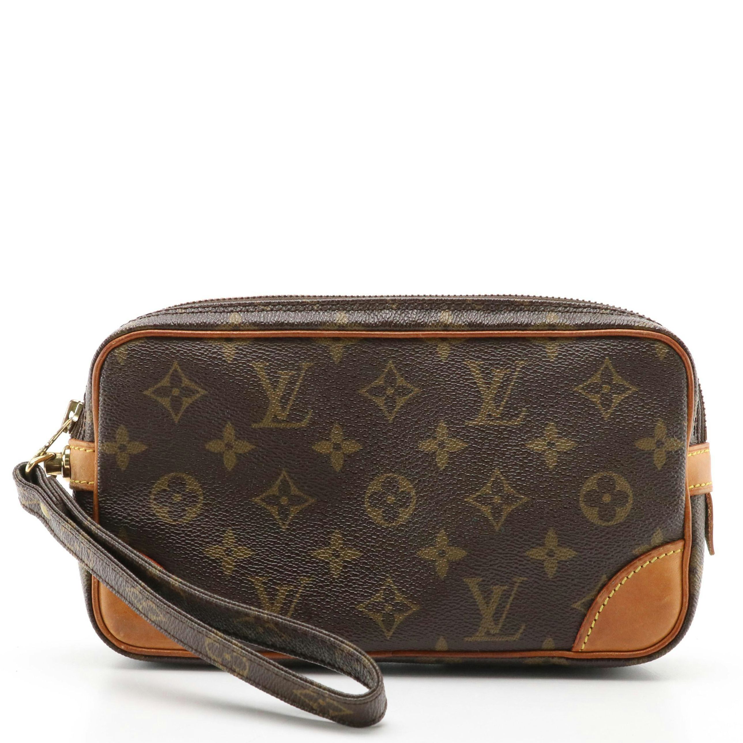 Louis Vuitton Marly Dragonne 22 Clutch in Monogram Canvas