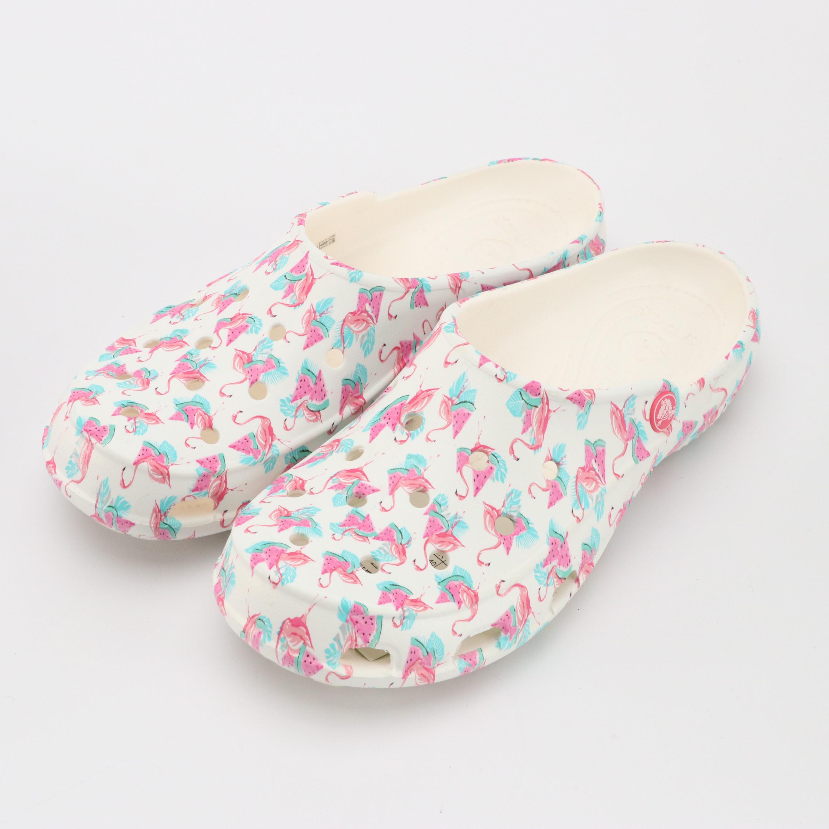 Flamingo Printed Crocs, Lula Roe Cardigan, Zip Pouches, Jewelry and More