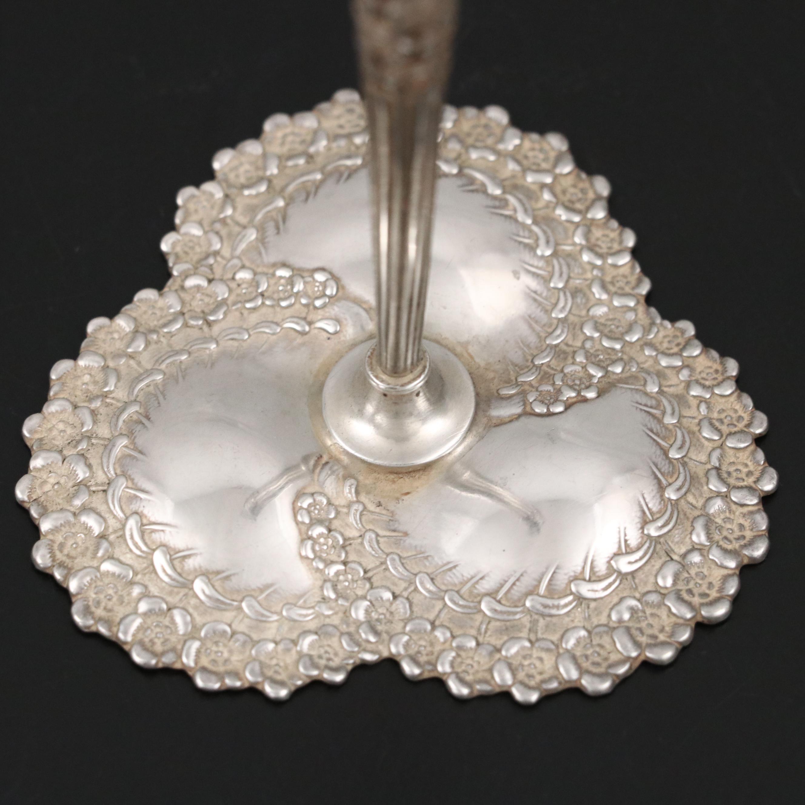 Tiffany & Co. Sterling Silver Openwork Bud Vase, Early 20th Century