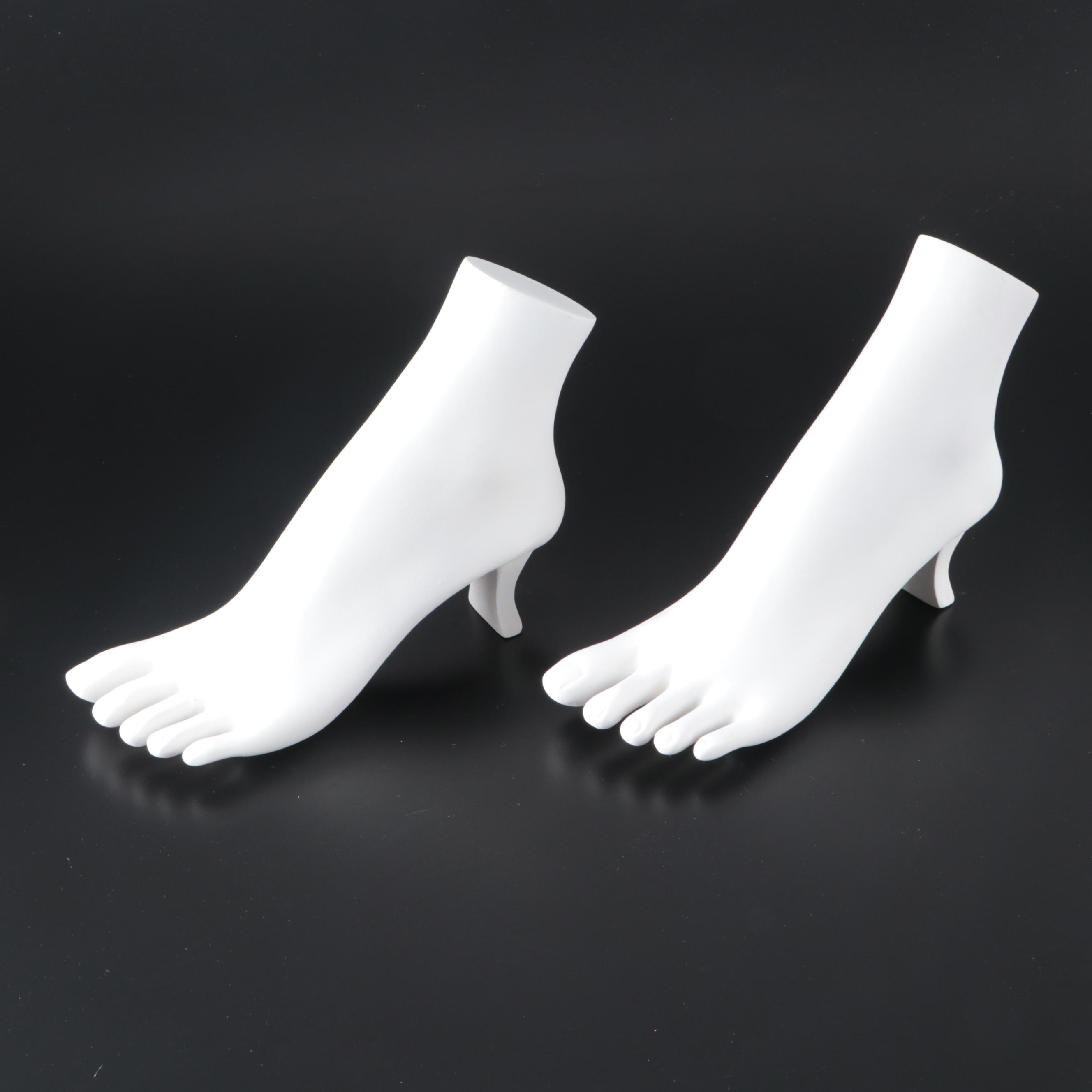 White Ring and Bracelet Jewelry Display Set