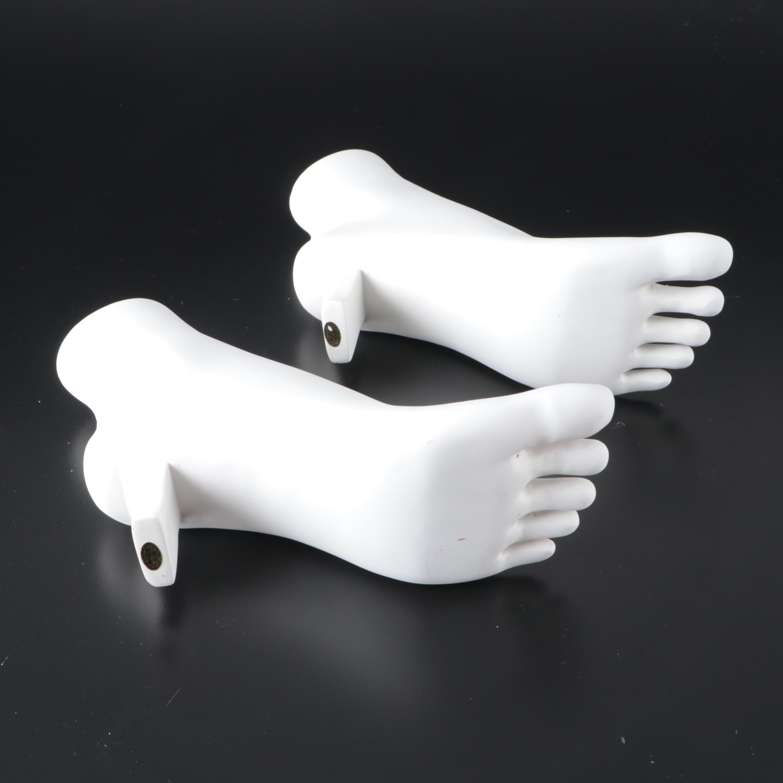 White Ring and Bracelet Jewelry Display Set