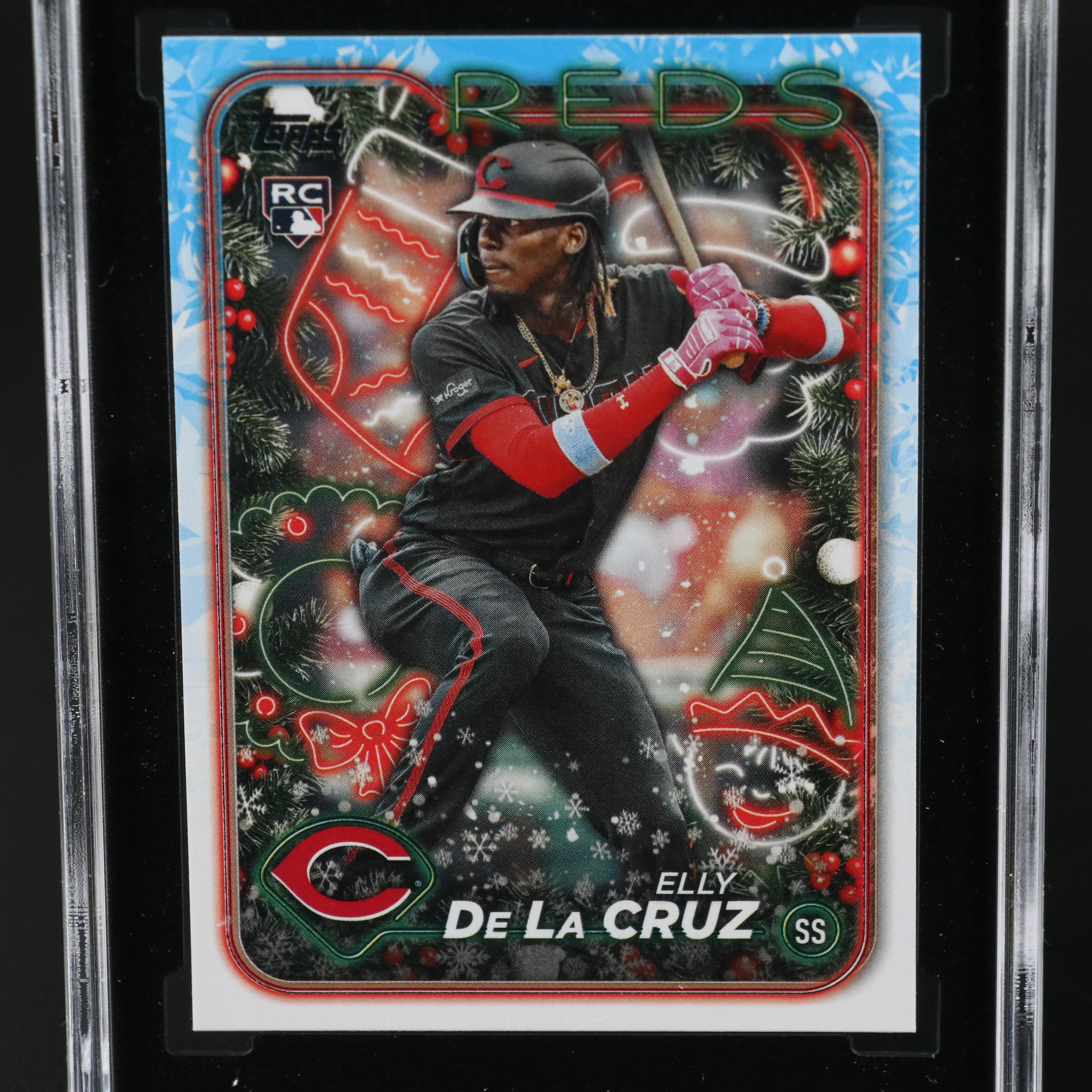2024 Topps Holiday Elly De La Cruz Rookie Baseball Card Graded SGC 10