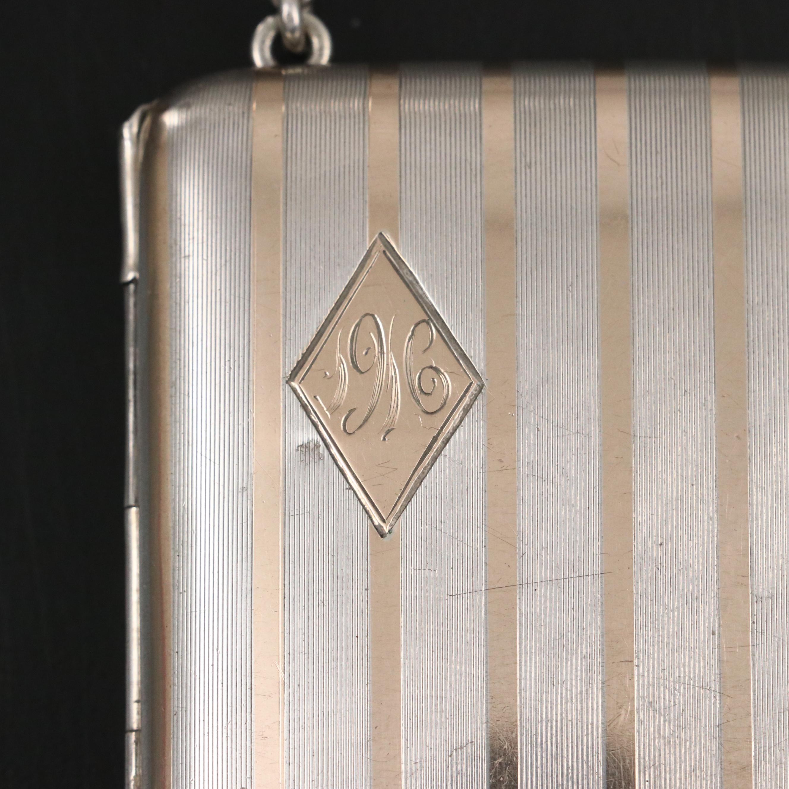 Schmitz, Moore & Co. 14K Gilt Sterling Silver, Coin & Compact Purse, 1915–1920