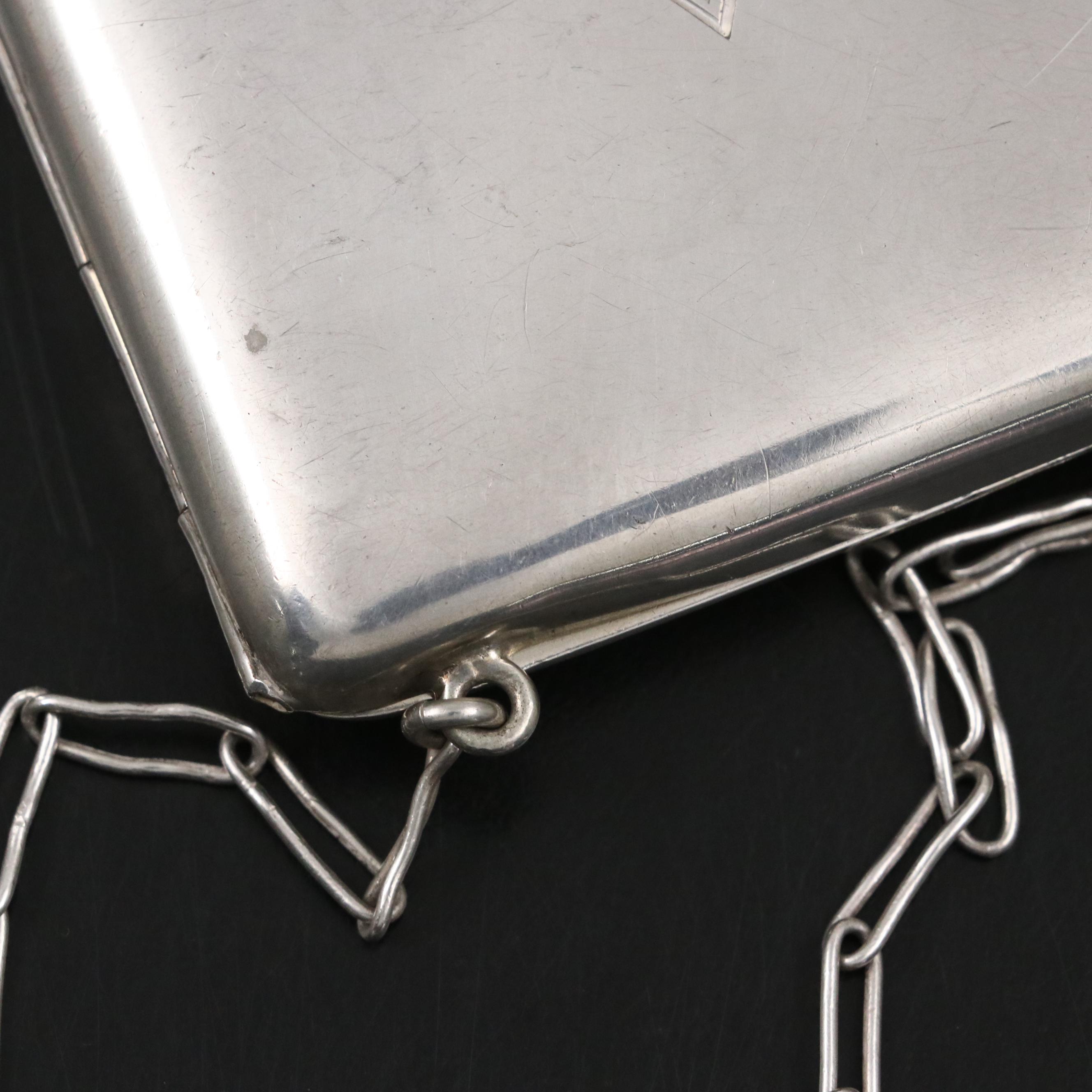 Schmitz, Moore & Co. 14K Gilt Sterling Silver, Coin & Compact Purse, 1915–1920