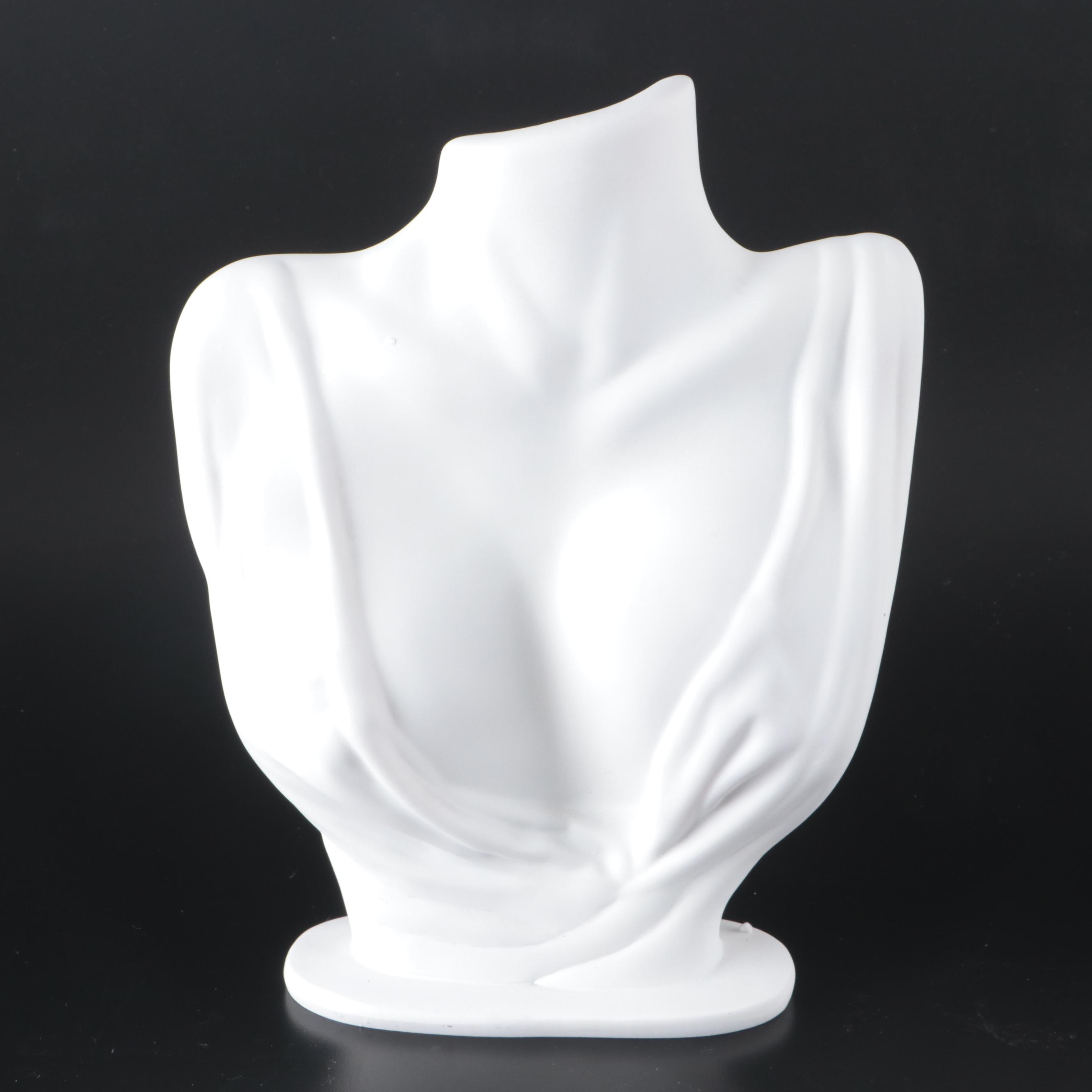 White Ring, Necklace and Earring Jewelry Display Set