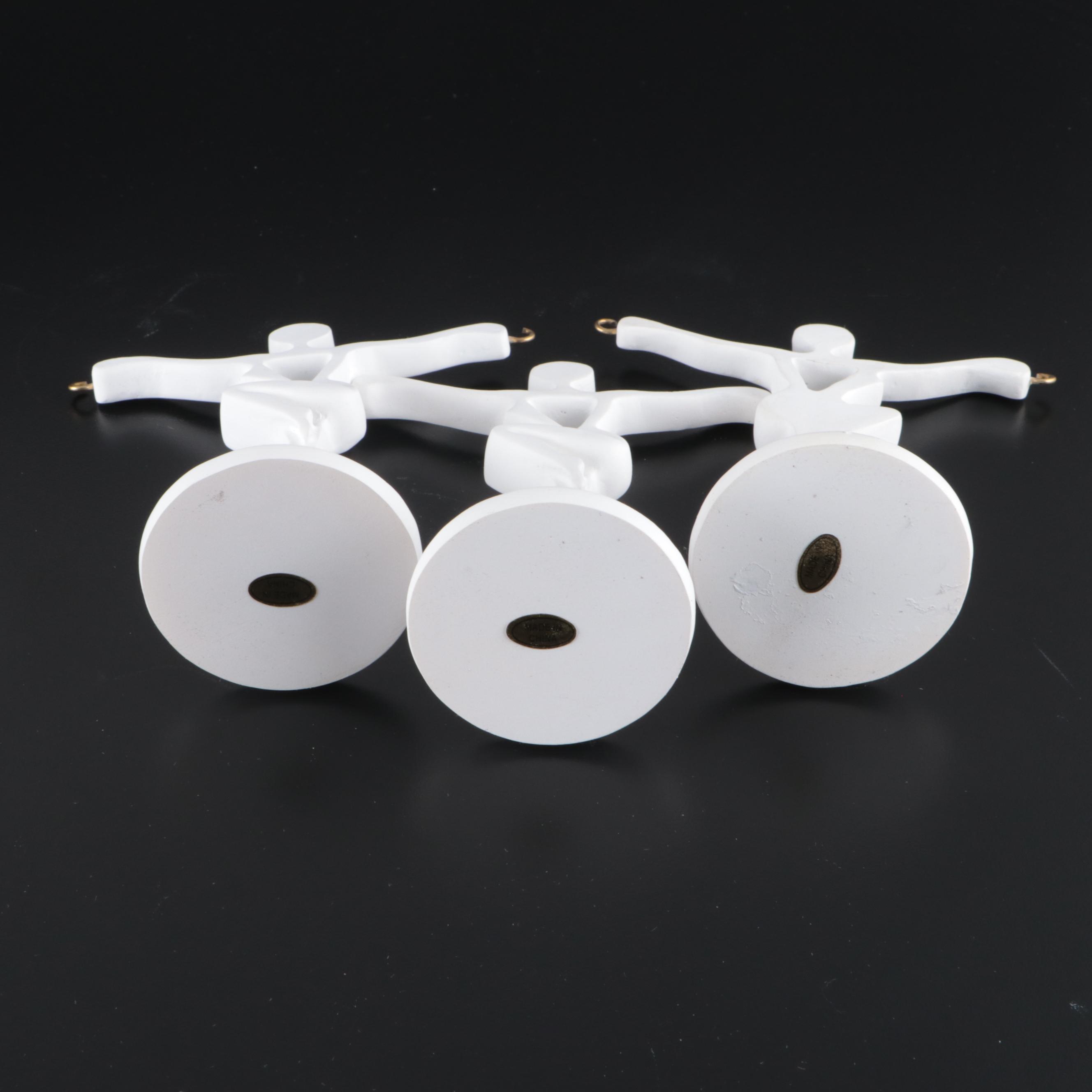 White Ring, Necklace and Earring Jewelry Display Set