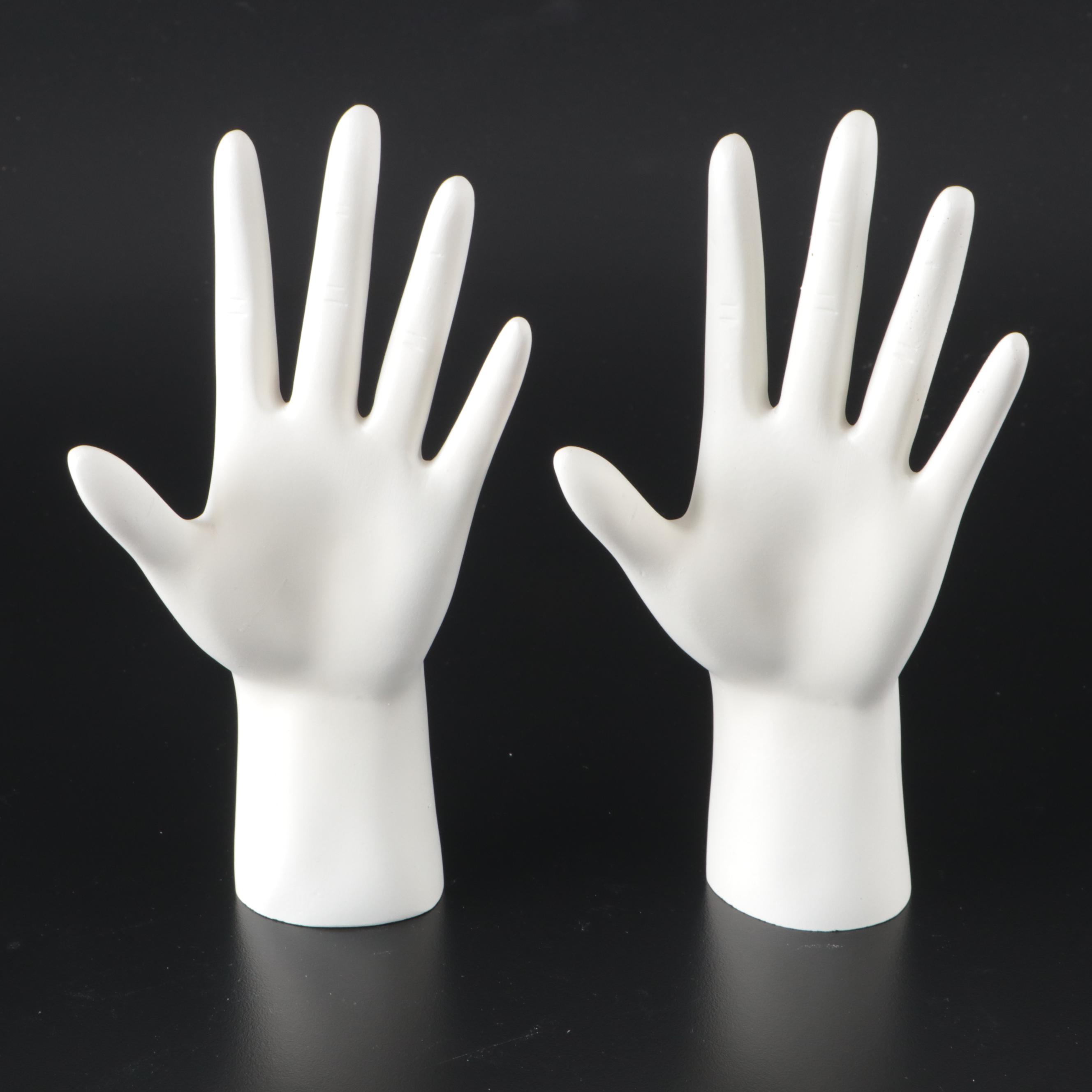 White Ring, Necklace and Earring Jewelry Display Set