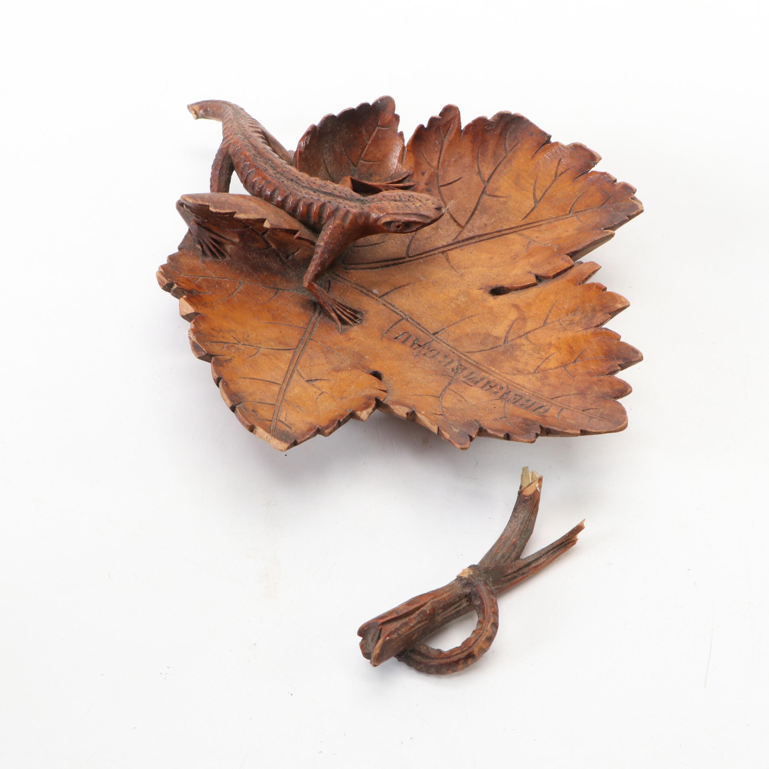 German Folk Art Style Wood Figurine, Stein and More