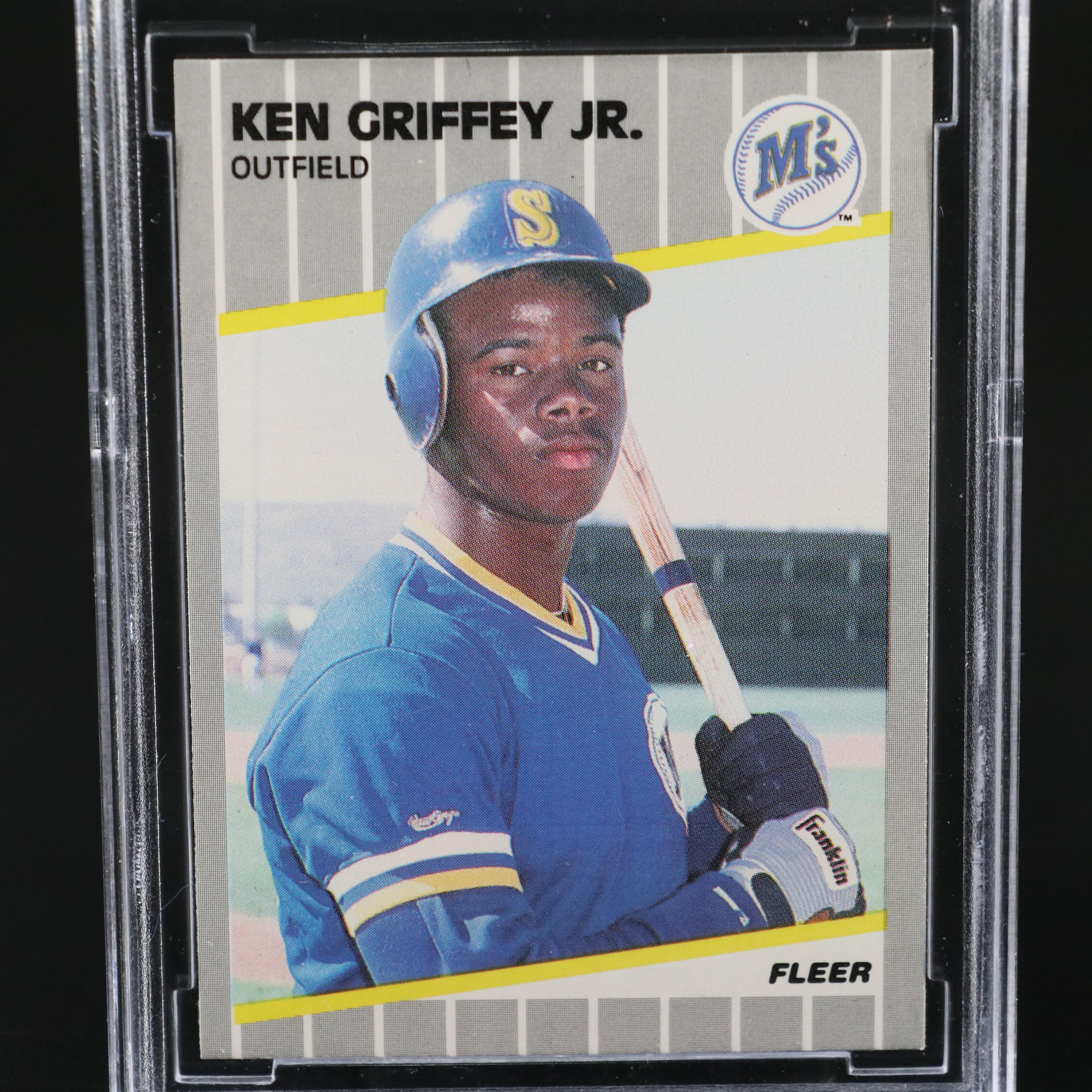 1989 Fleer Ken Griffey Jr. Seattle Mariners Rookie Baseball Card Graded BCCG 10