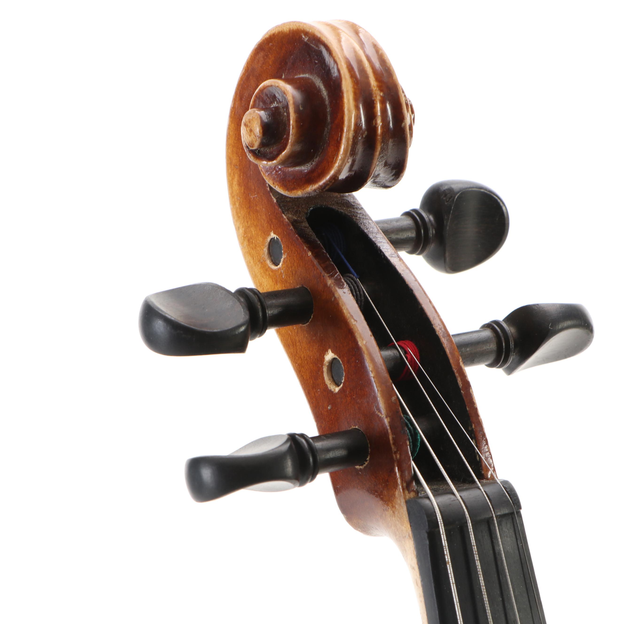 German Antonius Stradivarius Faciebat Cremona 1713 Copy 4/4 Violin with Case