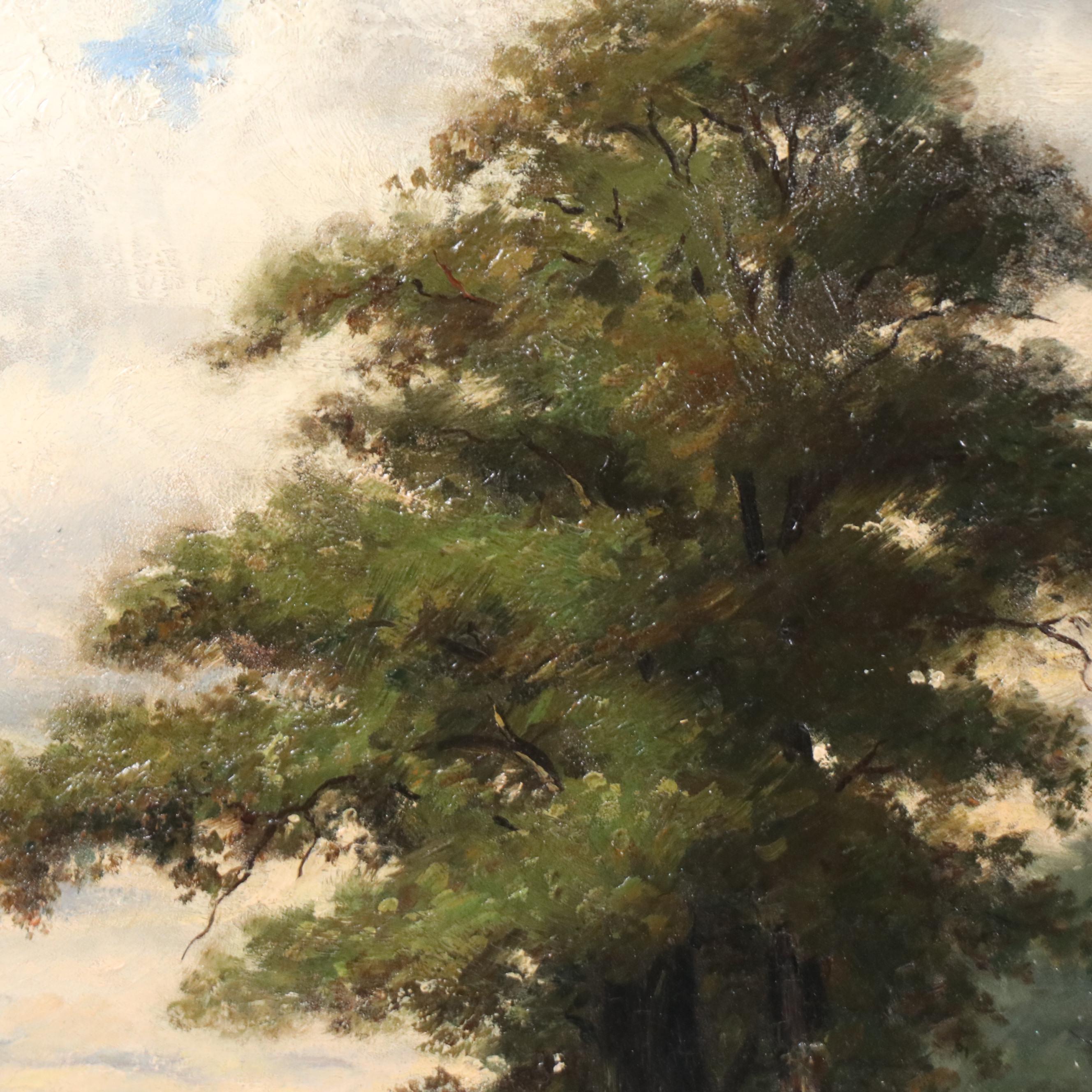 Dutch School Landscape Oil Painting, Late 19th to Early 20th Century