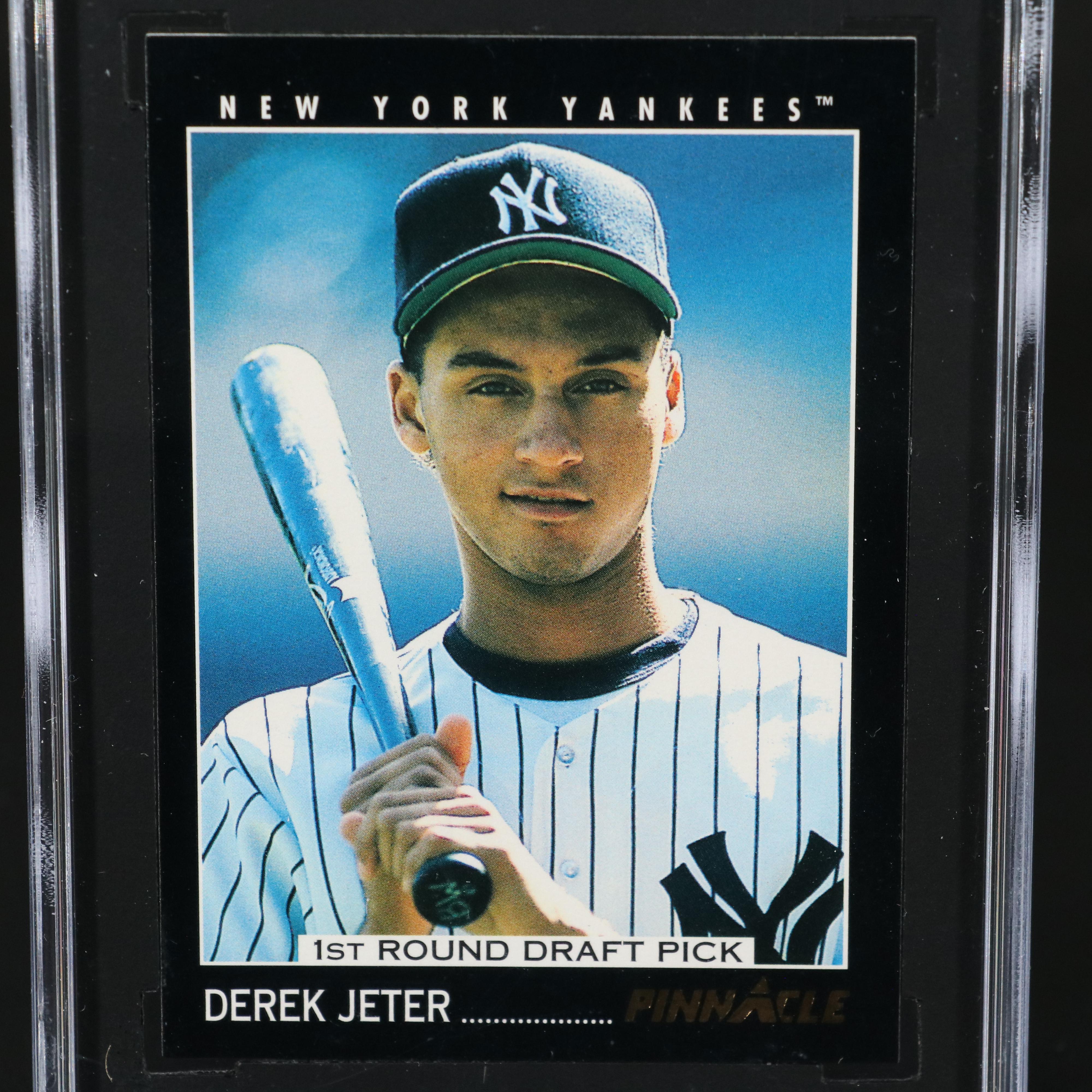 1993 Pinnacle Derek Jeter New York Yankees Rookie Card Graded SGC 9